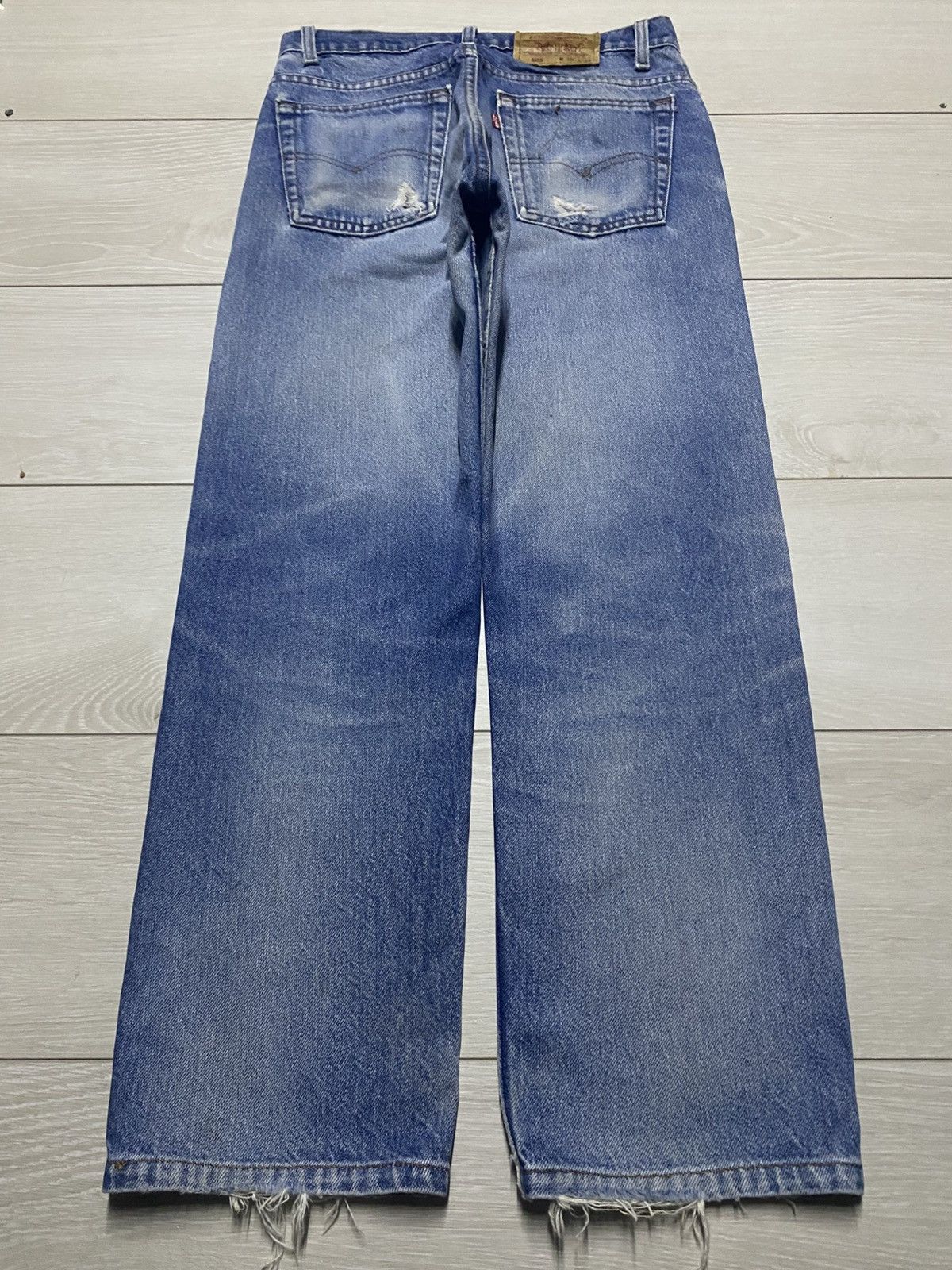 Levi's Vintage Levis 505 90s Faded Wash Distressed Jeans Size US 29 - 2 Thumbnail