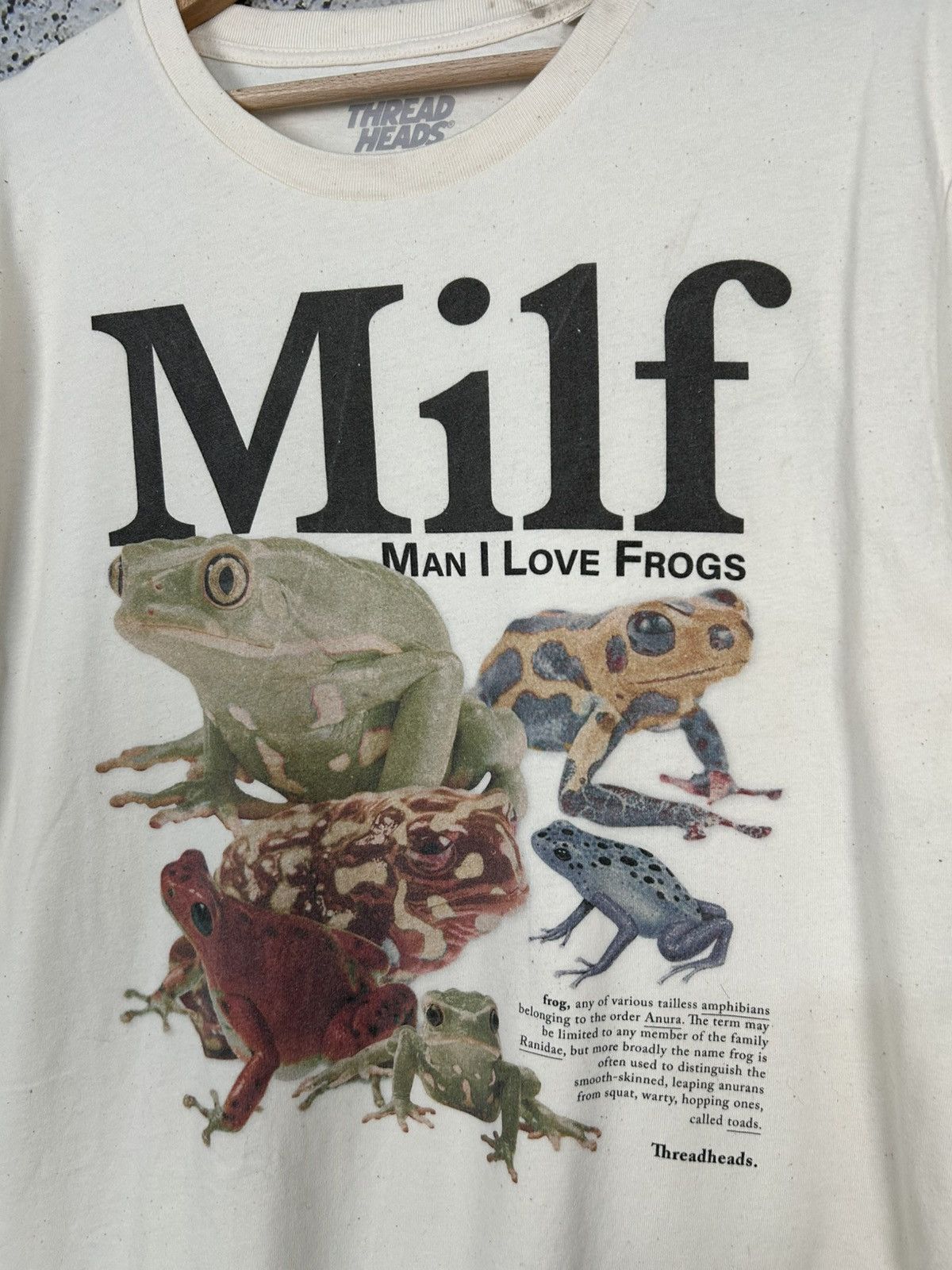 Vintage Milf Man I Love Frogs Graphic Tee Animal Streetwear Baggy Size US L / EU 52-54 / 3 - 3 Thumbnail