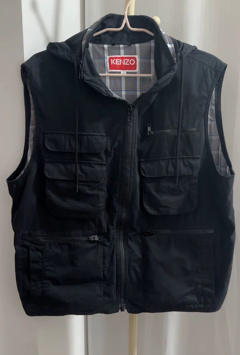 Kenzo Sleeveless Hooded Vest M
