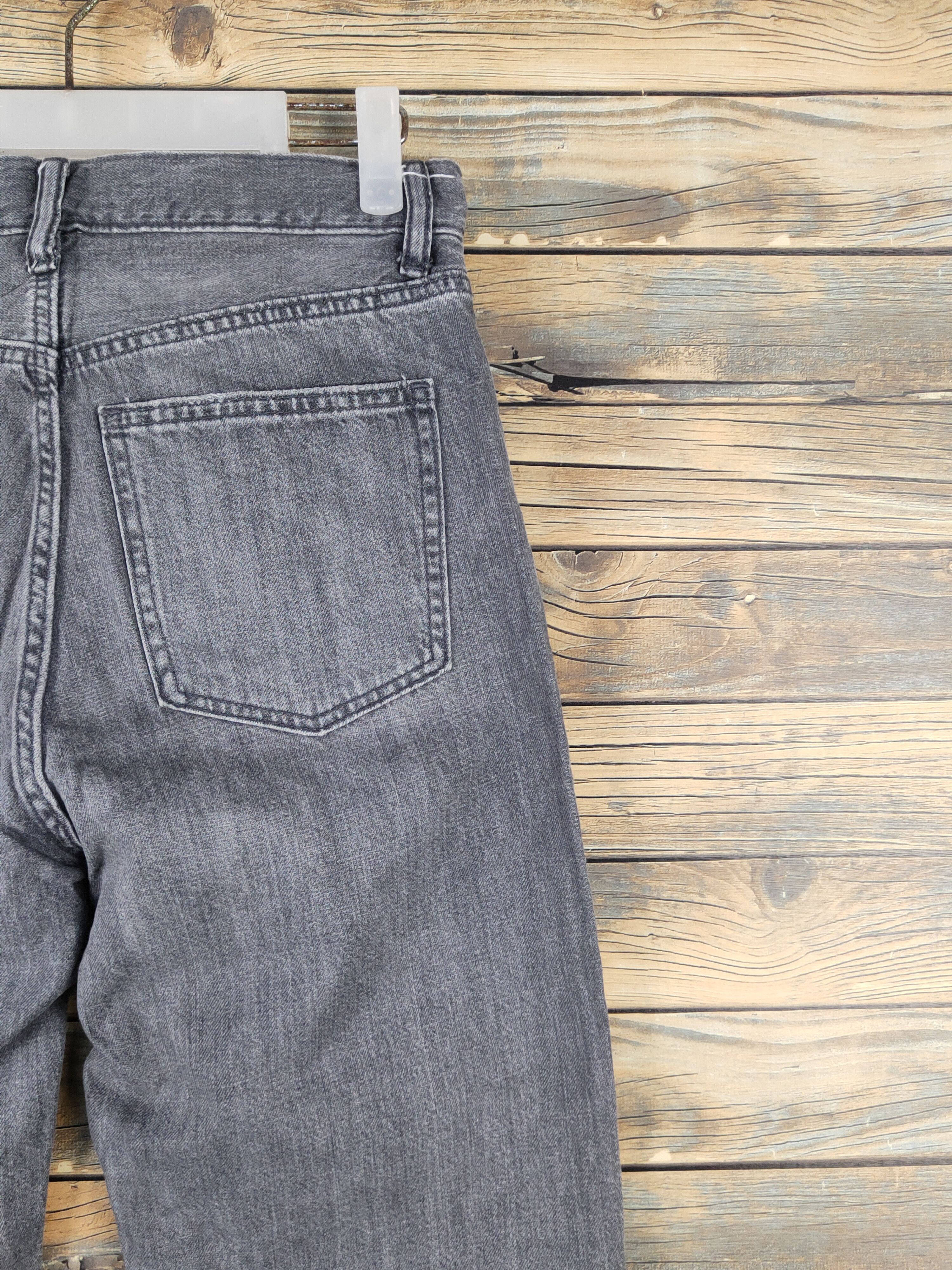 Japanese Brand Uniqlo Black Distressed Ripped denim Jeans #W1561 Size US 28 / EU 44 - 10 Thumbnail