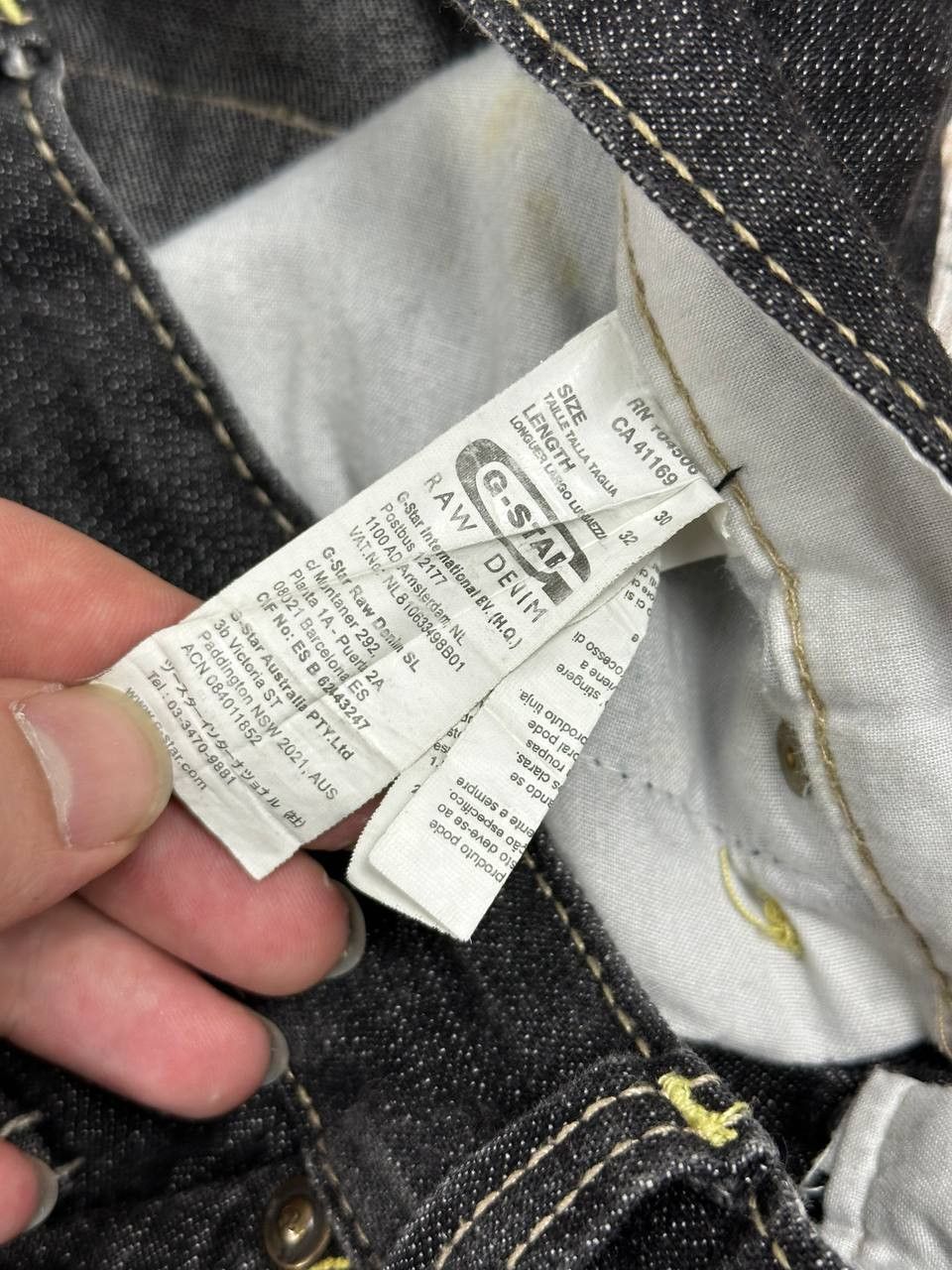 G-Star G Star Raw Mens Denim Pants Biker Jeans 96 Arc Size US 30 / EU 46 - 9 Thumbnail