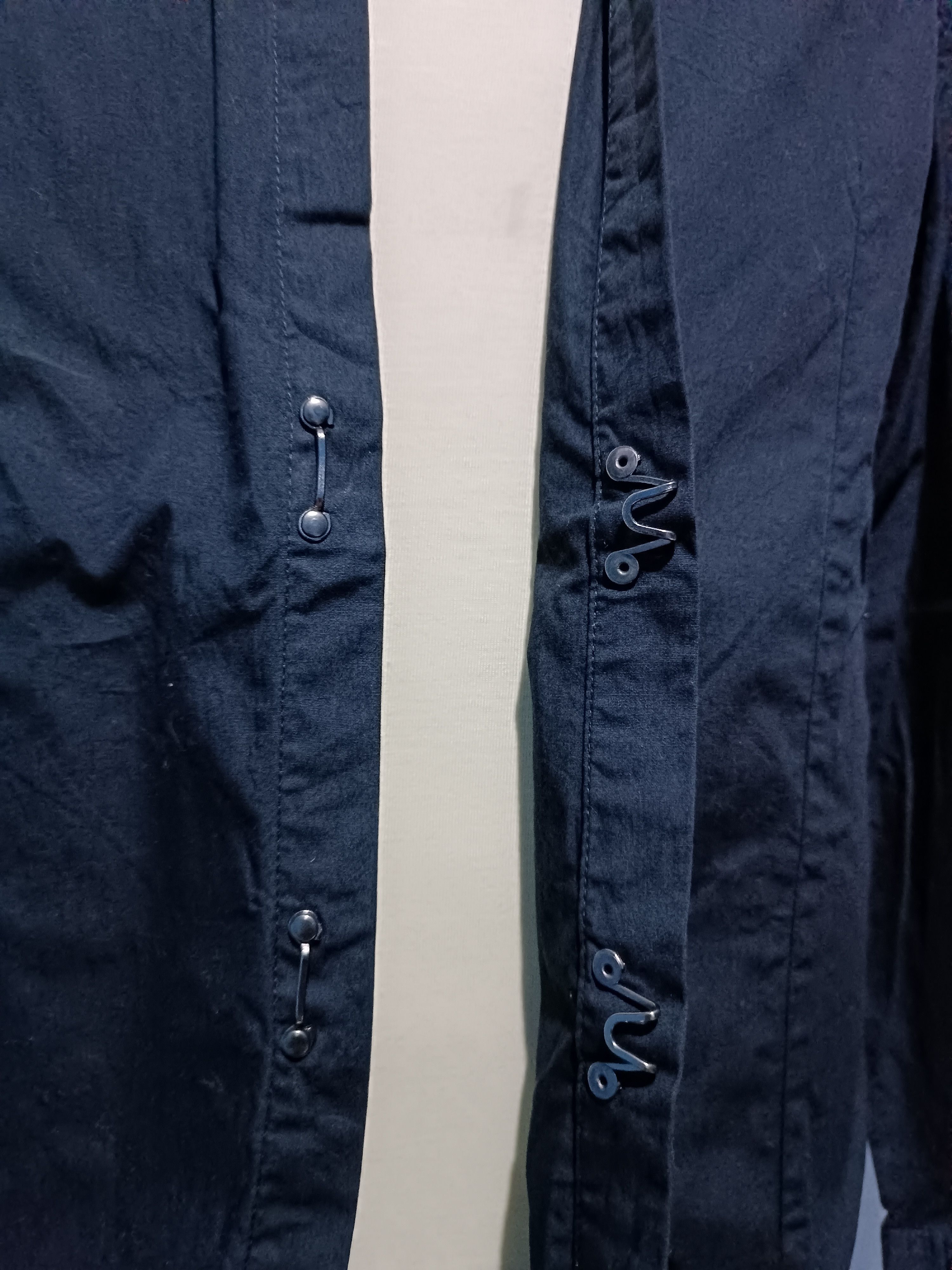 Japanese Brand Evolution Black Shirt Two Button Hook Metal Size US M / EU 48-50 / 2 - 5 Thumbnail