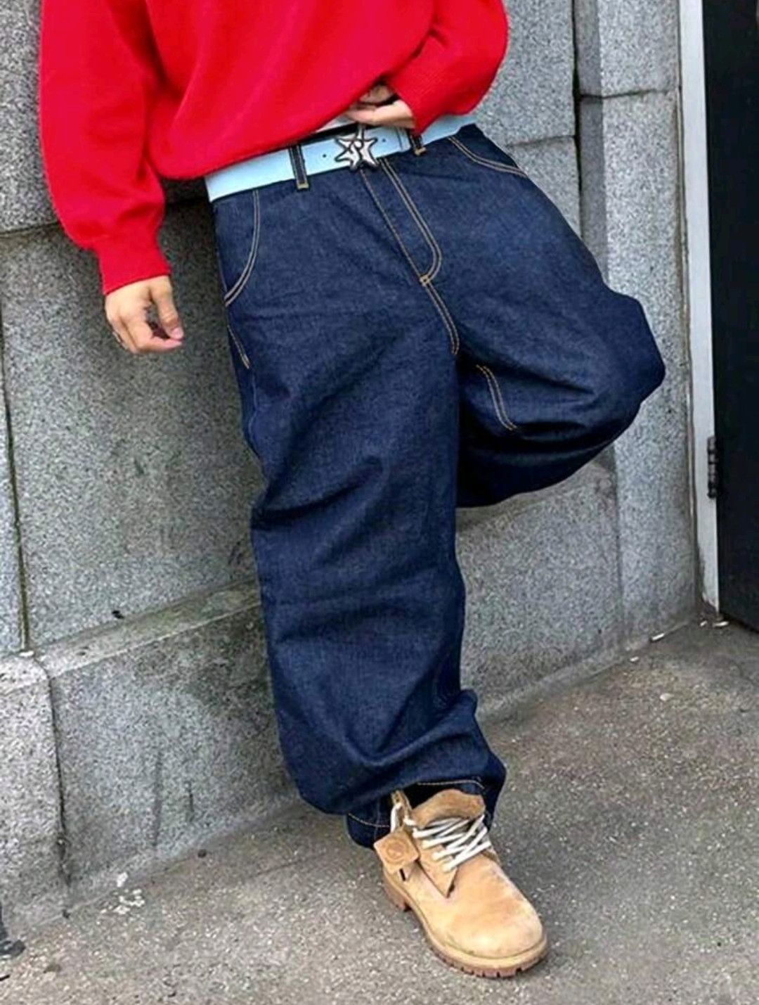 Japanese Brand Side pocket wide leg jeans Size US 39 - 1 Thumbnail