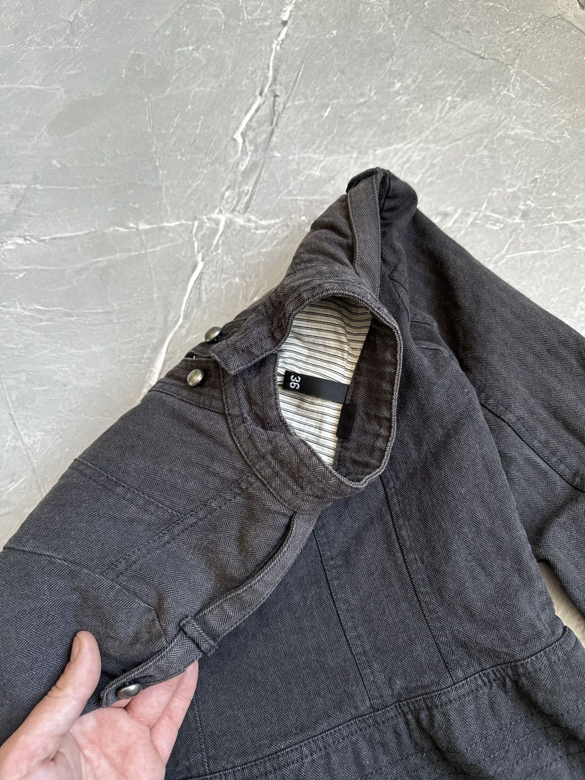 Hysteric Glamour 00s Military Napoleon Washed Denim Jacket PPFM Balmain Style Size S / US 4 / IT 40 - 17 Thumbnail