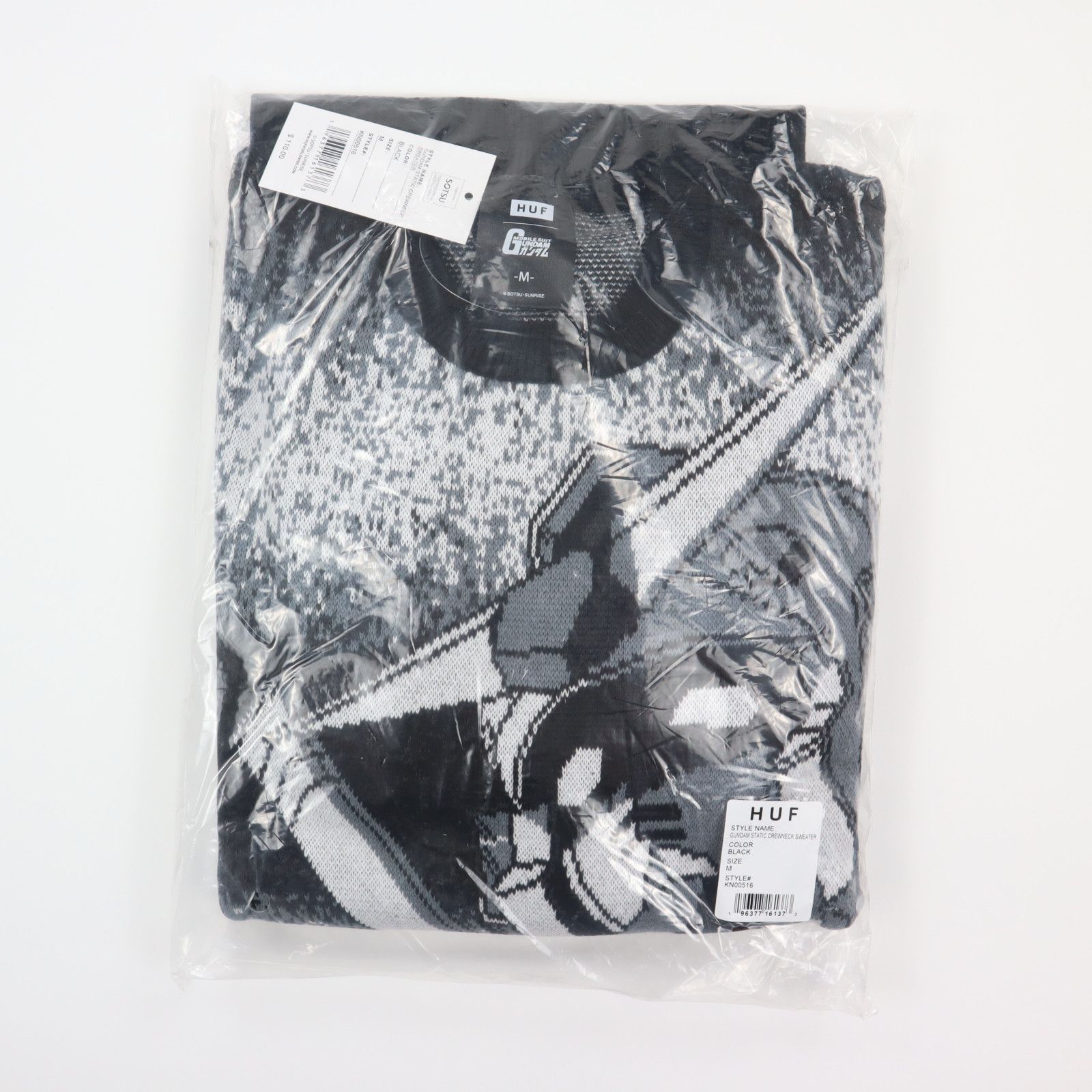 Huf HUF x Gundam Wing Static Crewneck Cotton Sweater Size US M / EU 48-50 / 2 - 4 Thumbnail