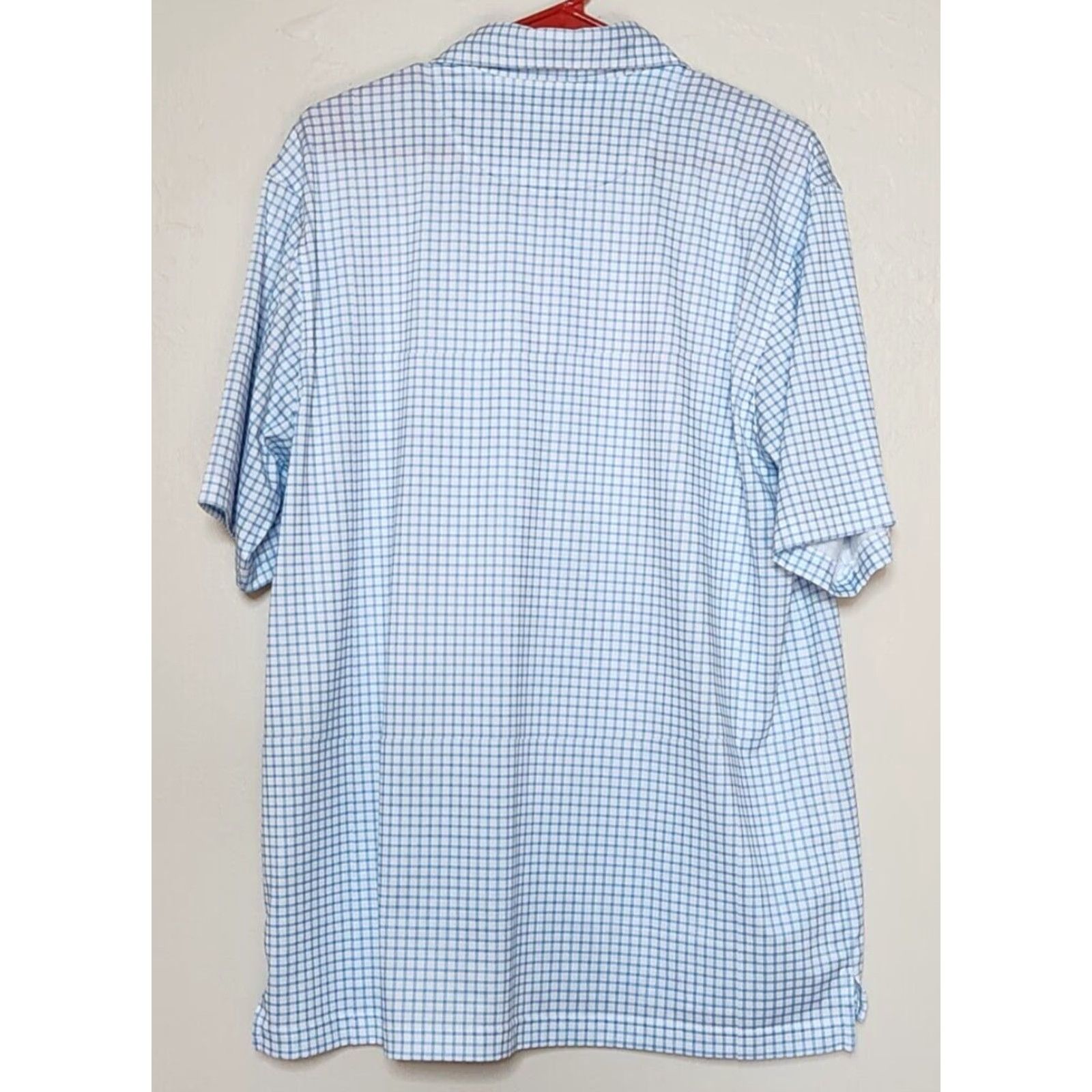 Vintage Donald Ross Golf Polo Shirt Checkered Blue White M Men Size US M / EU 48-50 / 2 - 2 Thumbnail
