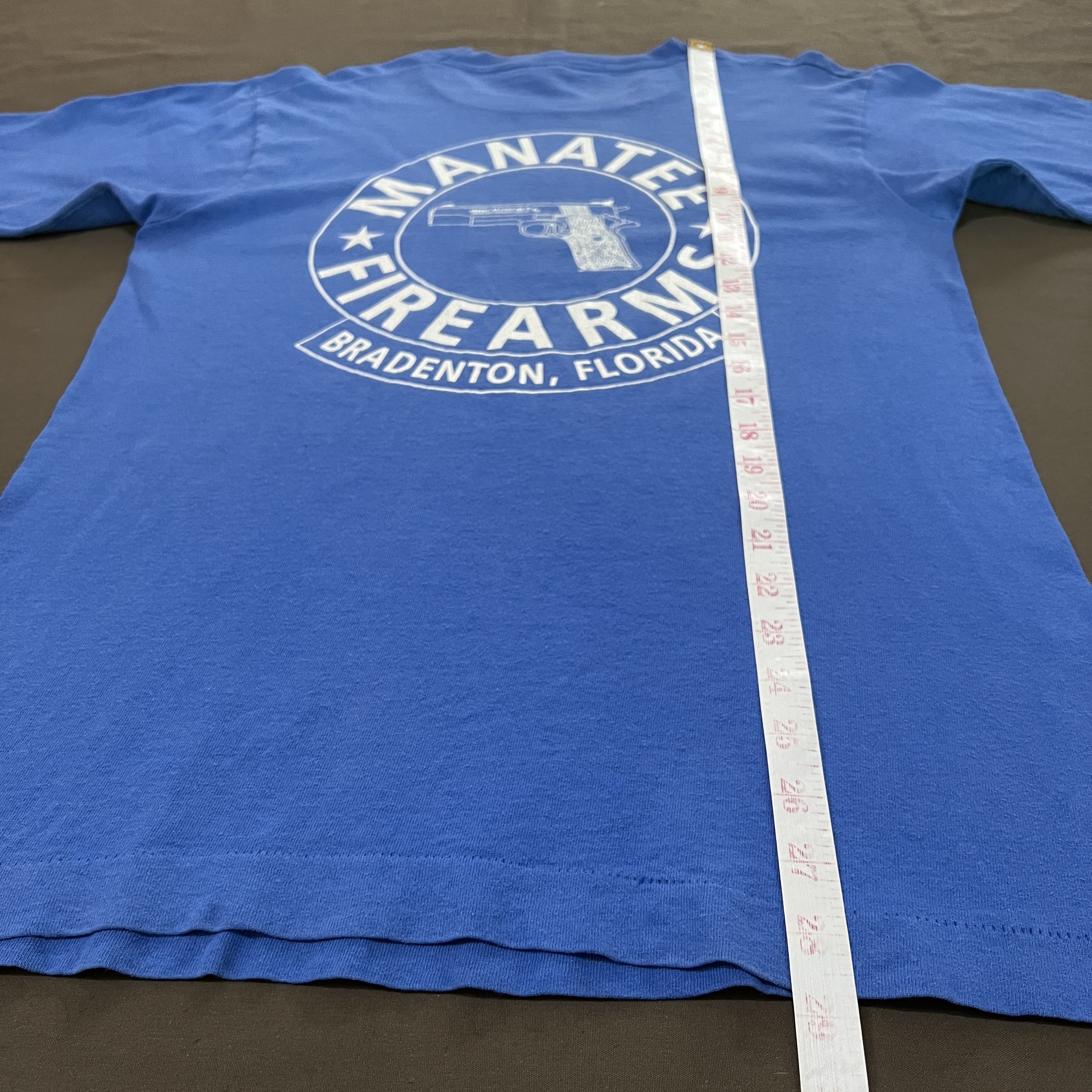 Vintage Vintage 90s Manatee Firearms Colt Promo Tee 911 Gun Pistol Size US M / EU 48-50 / 2 - 7 Thumbnail