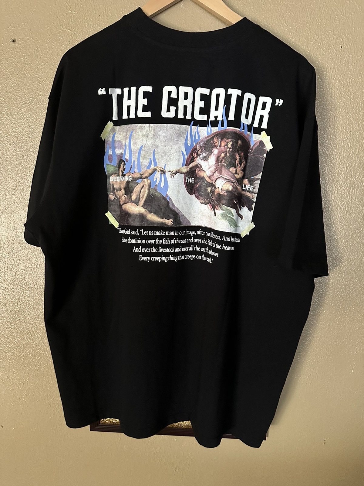 Vintage Michelangelo “The Creator” Tee Size US XL / EU 56 / 4 - 1 Thumbnail