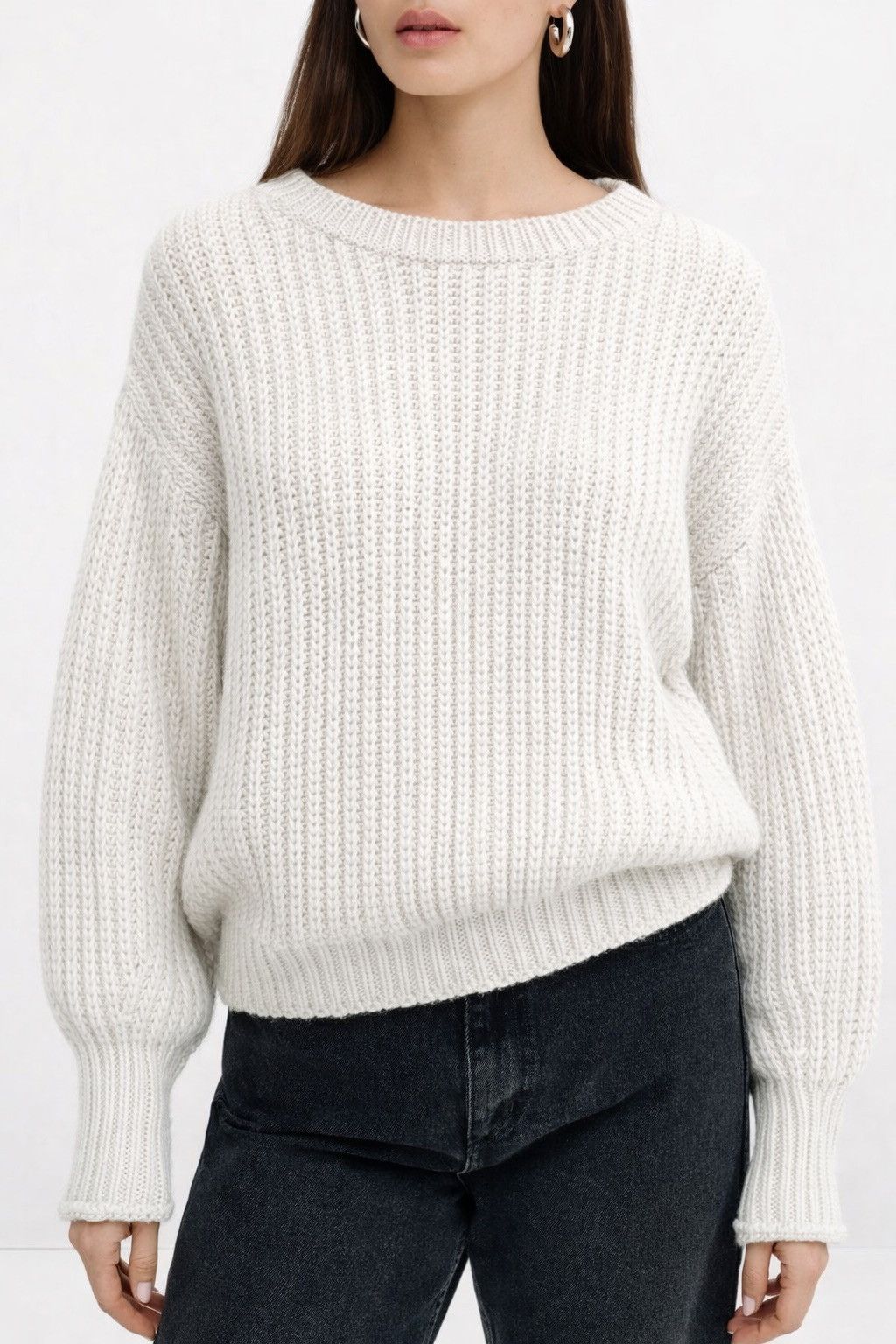 SIMPLE PROJECT Simple Maureen Italy Womens Sweater Cotton Acrylic Knit Size S / US 4 / IT 40 - 1 Thumbnail