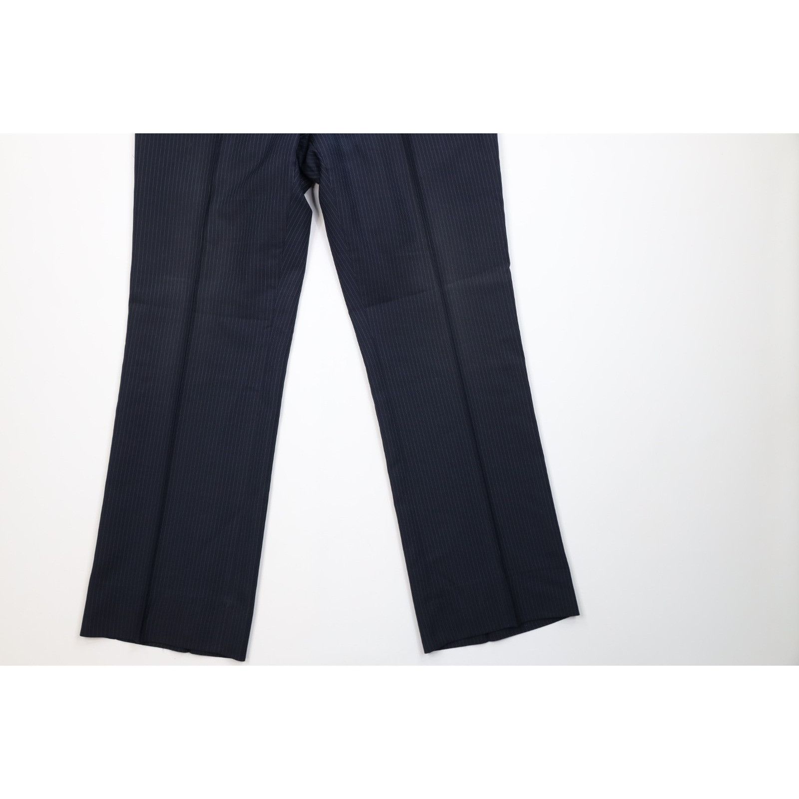 Vintage Vintage 70s Streetwear Distressed 3 Piece Pinstriped Suit Size 44R - 19 Thumbnail