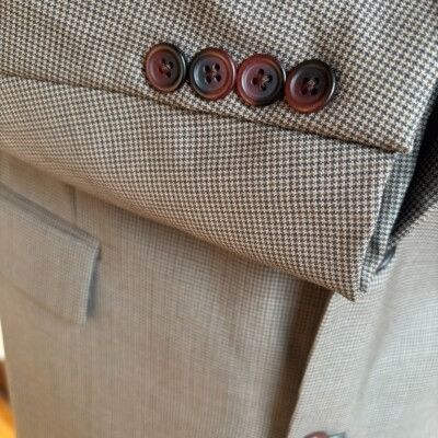 Ralph Lauren Polo University Club Ralph Lauren Wool Blazer Houndstooth Br Size 44R - 3 Thumbnail
