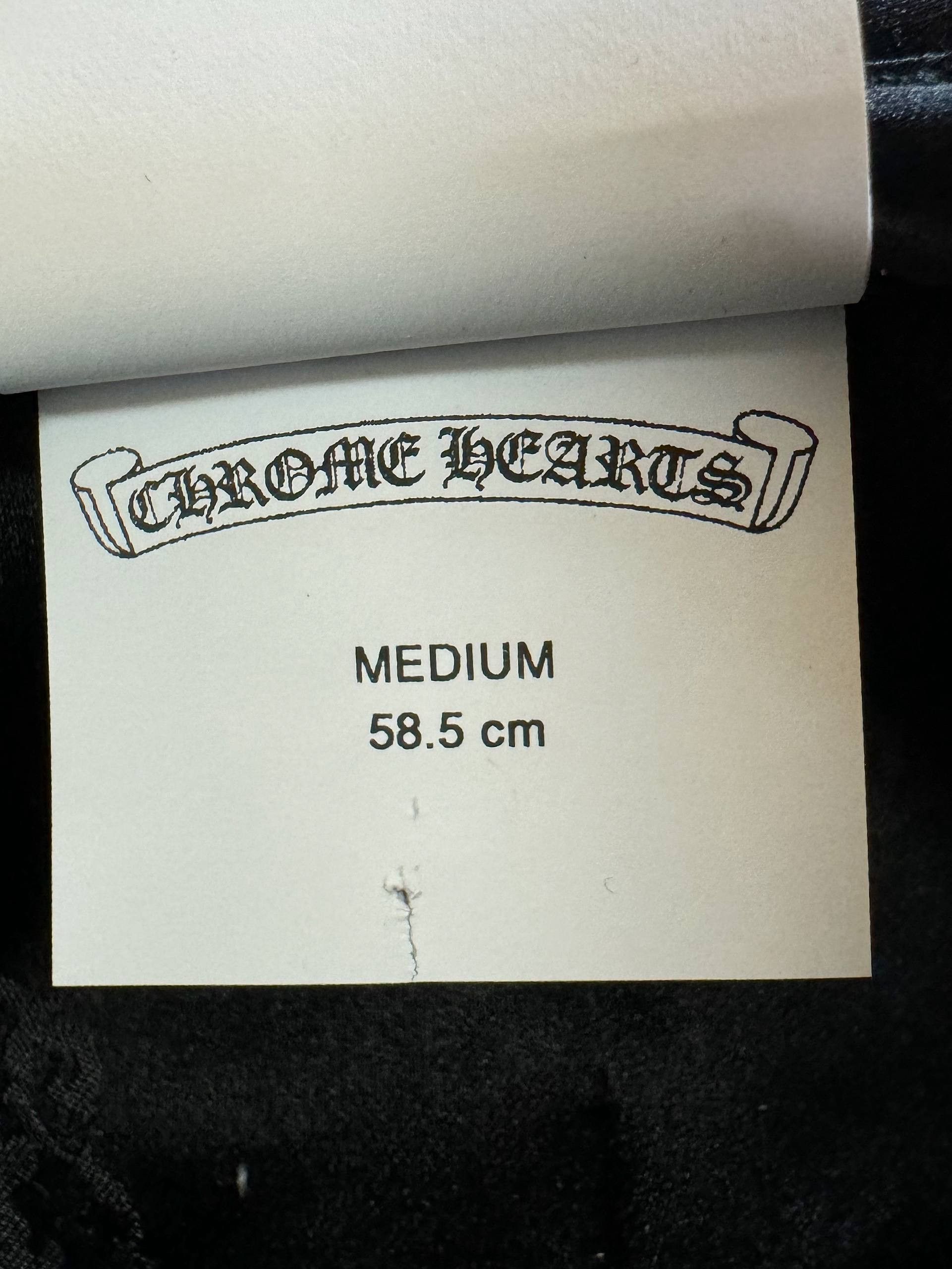 Chrome Hearts Chrome Hearts Satin Monogram Bucket Hat Black Silver Size ONE SIZE - 11 Thumbnail