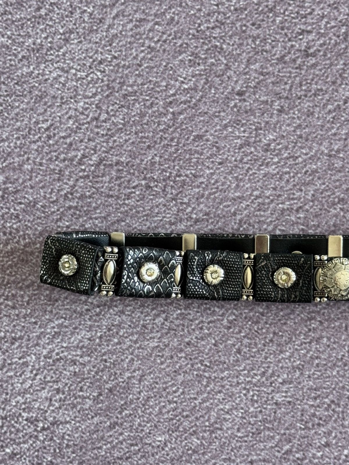 Japanese Brand Vintage Y2K Metal Belt Punk Emo Goth Japanese Style Black Size ONE SIZE - 4 Thumbnail
