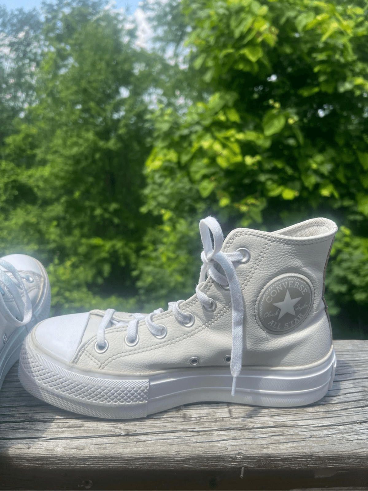 Converse Converse Chuck Taylor LIFT High Top Sneakers 7 Bone White Size US 7 / IT 37 - 4 Thumbnail