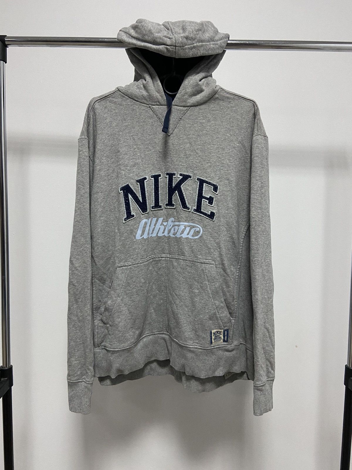 Nike × Vintage Nike Athletic Vintage Hoodie Big Logo Skateboarding Size US L / EU 52-54 / 3 - 1 Thumbnail