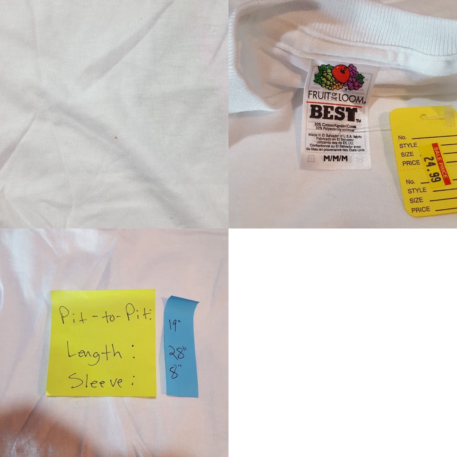 Fruit Of The Loom VINTAGE Fruit of the Loom T-Shirt Women's White Short Sleeve Crew Neck Size M 90s Golf Cartoon Retro Size M / US 6-8 / IT 42-44 - 8 Thumbnail