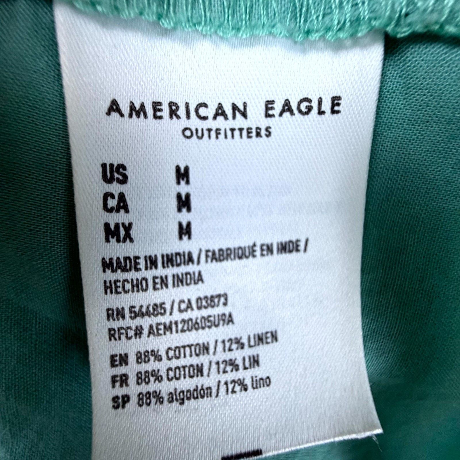American Eagle Outfitters American Eagle Outfitters Dress Med Y2K Celadon Green Floral Size M / US 6-8 / IT 42-44 - 6 Thumbnail