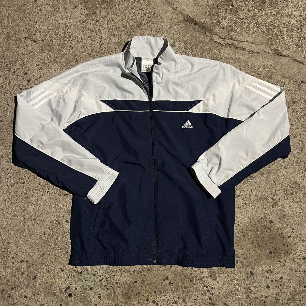Adidas × Vintage 90s Adidas Lampas Vintage Y2K Oversized Retro Nylon Jacket Size US L / EU 52-54 / 3 - 1 Thumbnail