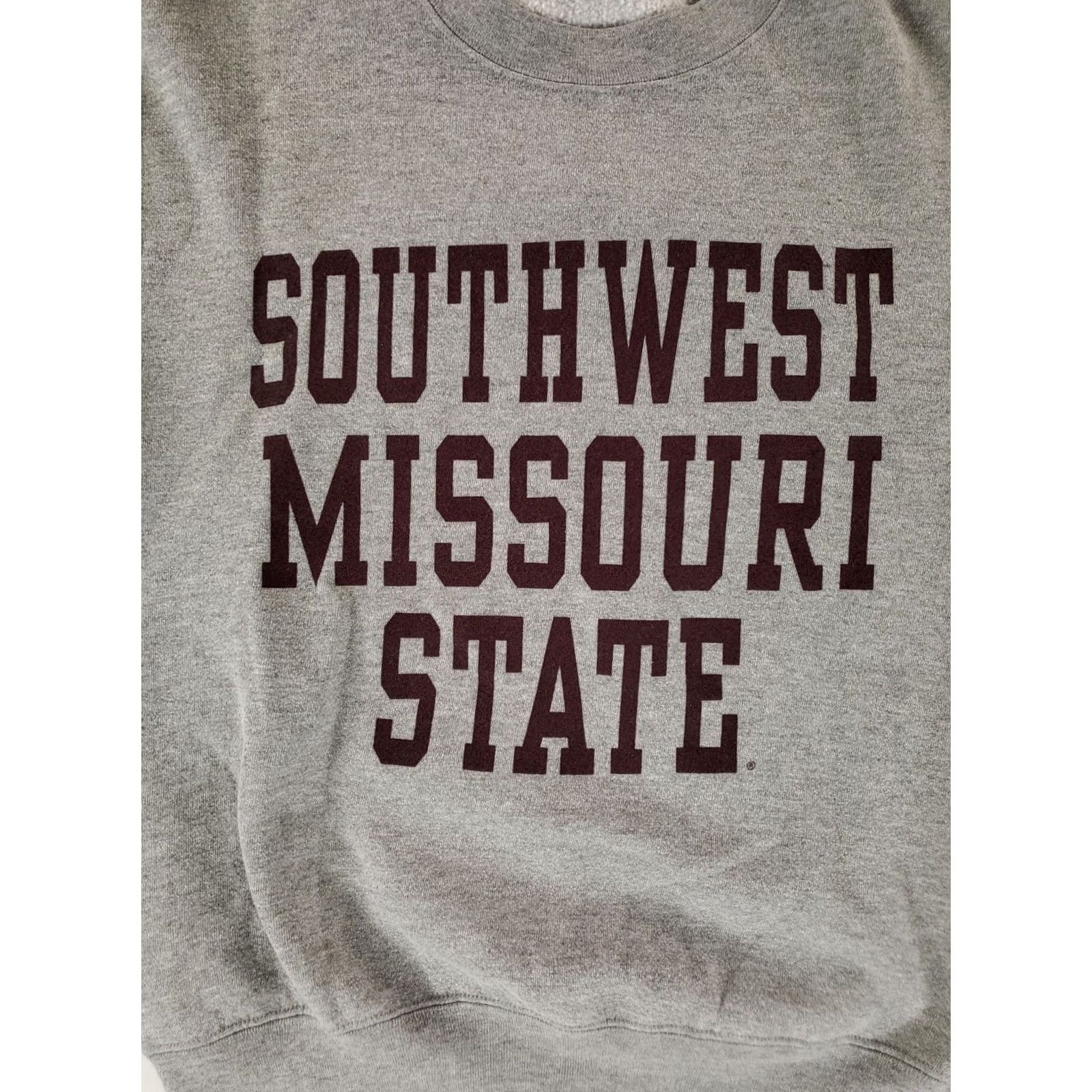 Jansport VINTAGE Southwest Missouri State Sweatshirt VTG 90s Gray Made USA Mens M Sweatshirt Mens M Gray Southwest Missouri State JanSport Pullover Shirt Size US M / EU 48-50 / 2 - 2 Thumbnail