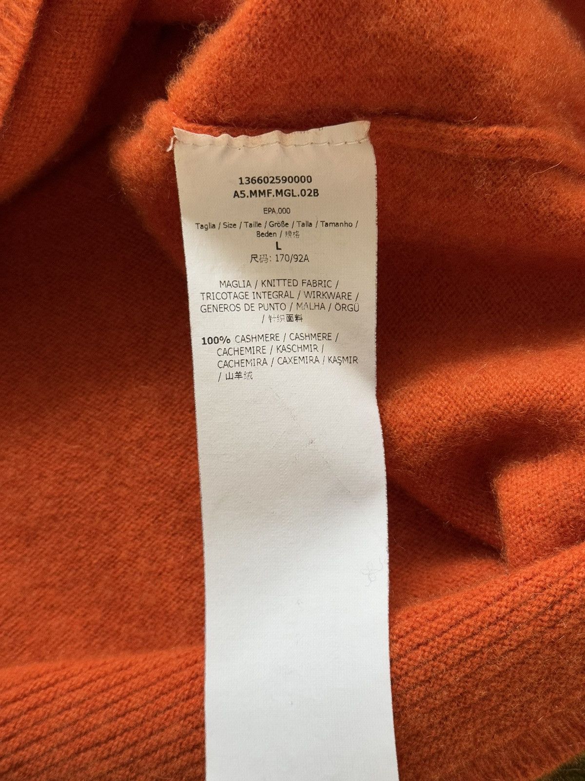 Designer × Max Mara × Weekend Max Mara Max Mara 100% cashmere orange sweater Size L / US 10 / IT 46 - 4 Thumbnail