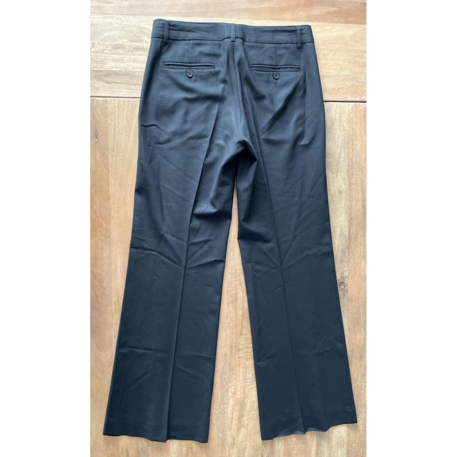 Theory Theory Bootcut Pants Womens 30x30.5 Black Wool Office Dress Pants 80s 90s City Preppy Luxury Classy Size 30" / US 8 / IT 44 - 2 Thumbnail