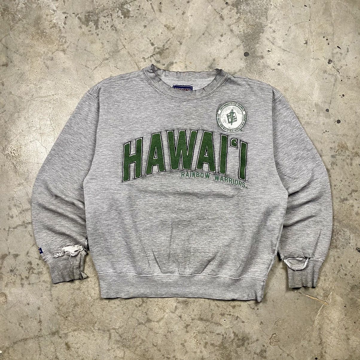 Jansport OG y2k Hawaii University Disteressed Boxy Crewneck Size US M / EU 48-50 / 2 - 1 Thumbnail