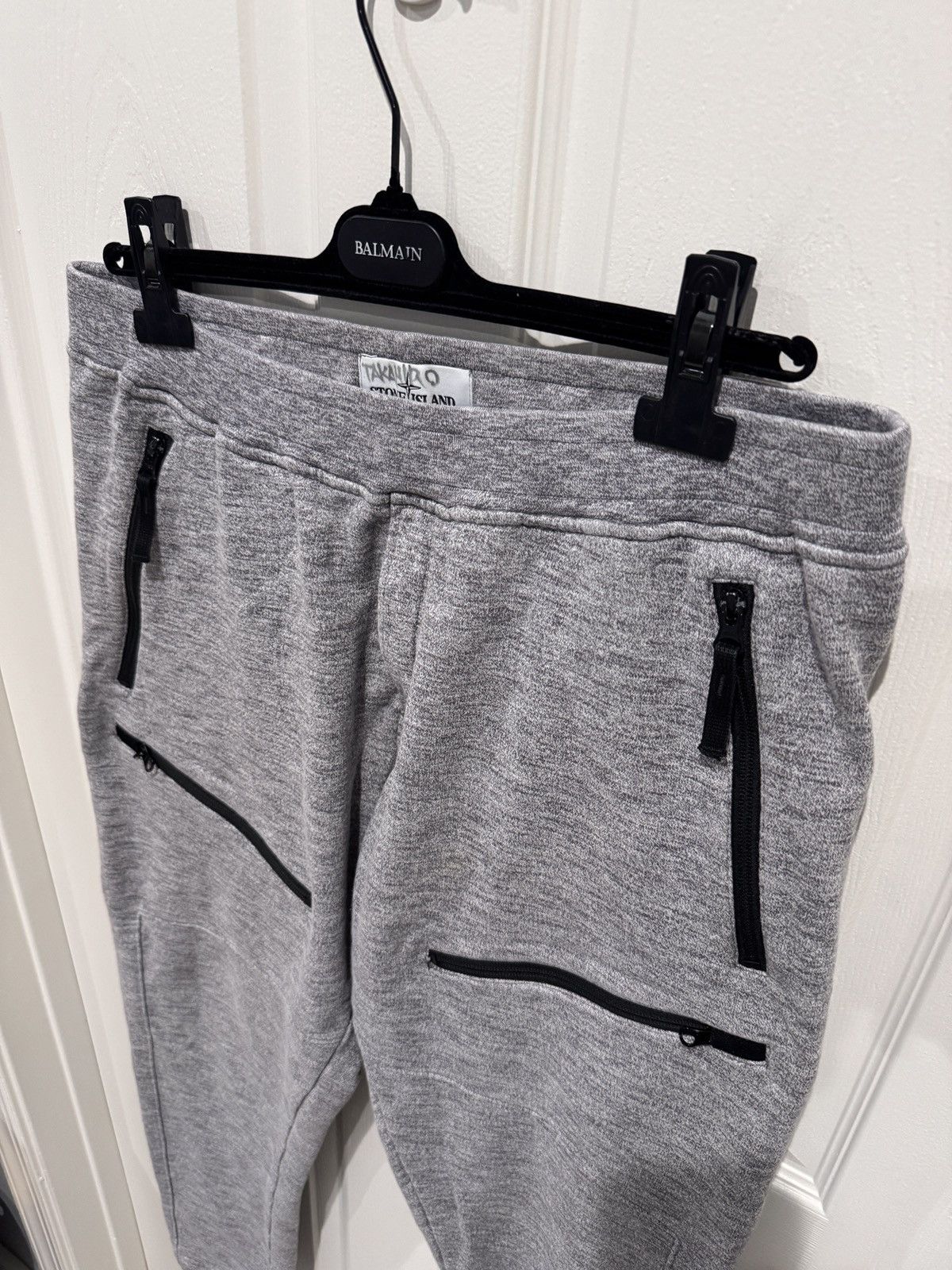 Stone Island Stone Island Grey Patch Program Sweatpants Size L fits 32-36 Size US 34 / EU 50 - 4 Thumbnail