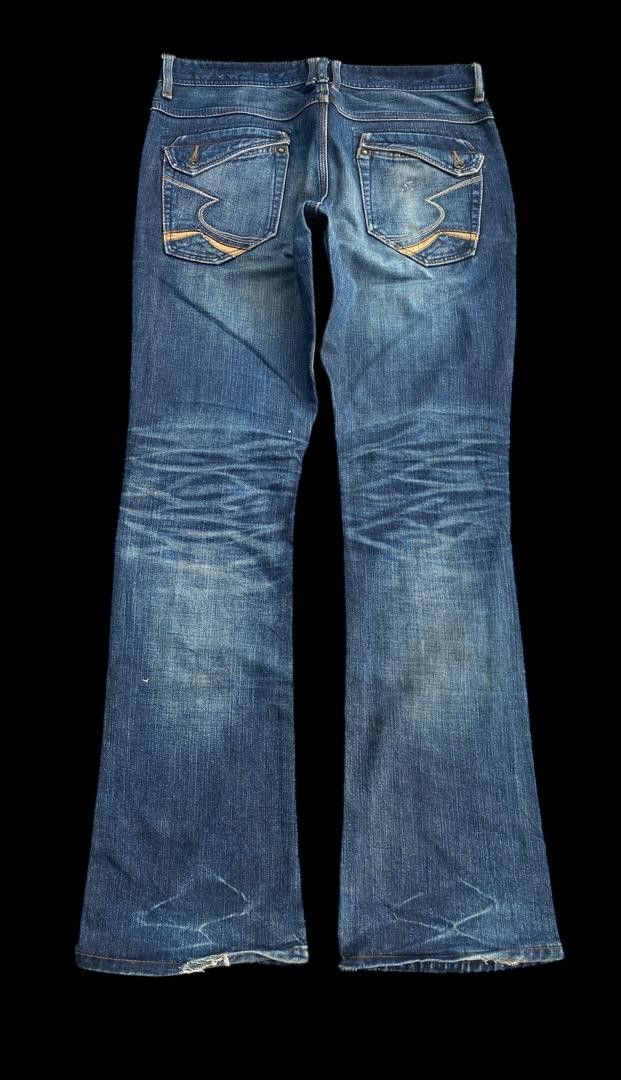 💥FLARE💥SEMANTIC DESIGN DISTRESSED DENIM JEANS