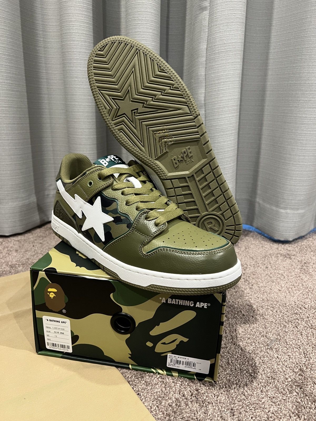 Bape SK8 STA #4 Size US 13 / EU 46 - 6 Thumbnail