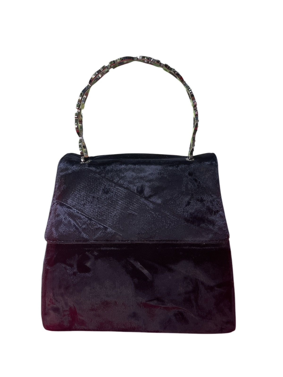 Salvatore Ferragamo 2WAY Bag Gancini Handbag Velor NERO - Main Image