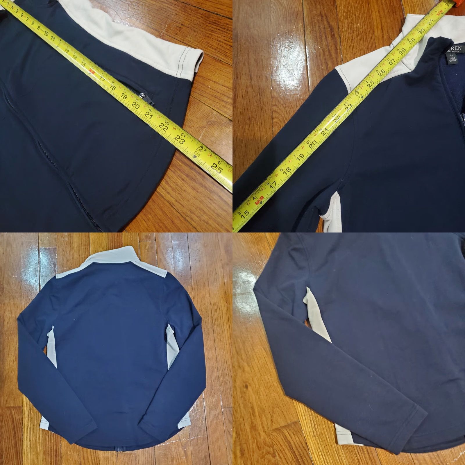 Ralph Lauren Lauren Ralph Lauren Women's Medium Jacket Athletic Full Zip Navy White Tennis Size M / US 6-8 / IT 42-44 - 8 Thumbnail