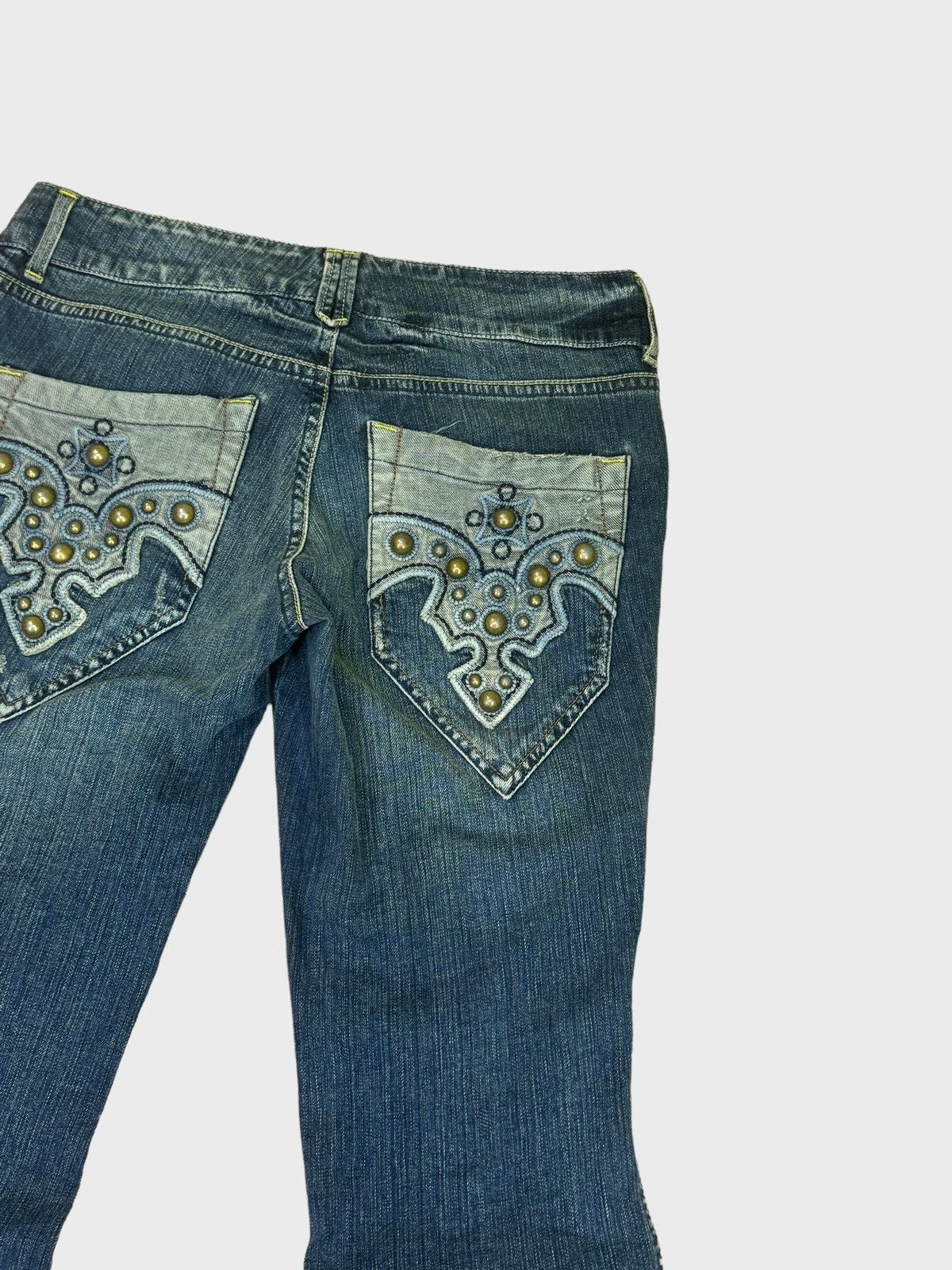 Japanese Brand × Tornado Mart FLARE LION JEANS STUDS POCKET DESIGN DENIM Size US 29 - 11 Thumbnail