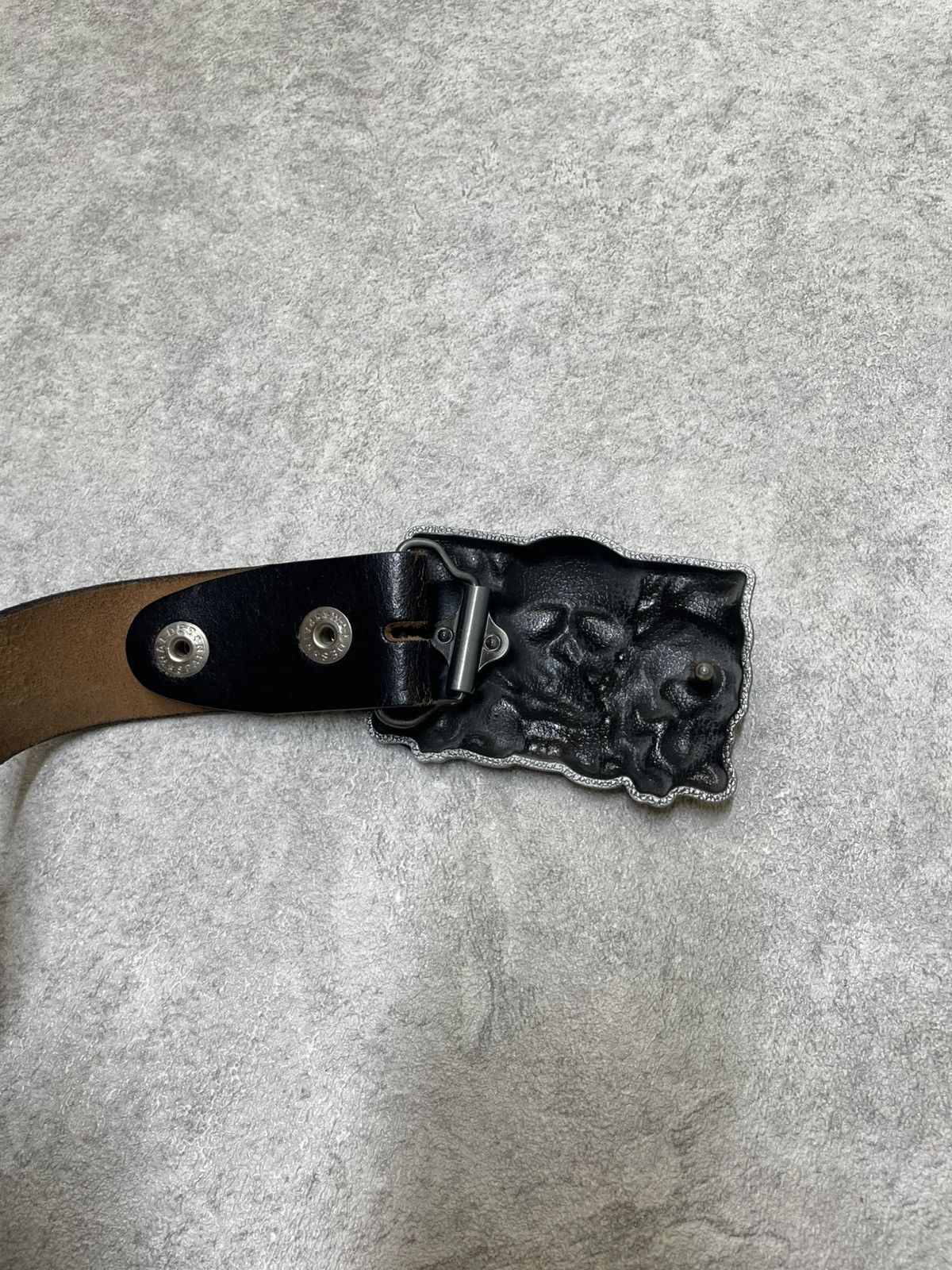 Hysteric Glamour Y2K Opium Archive Leather Belt – Skeleton Chopper Buckle Size ONE SIZE - 5 Thumbnail