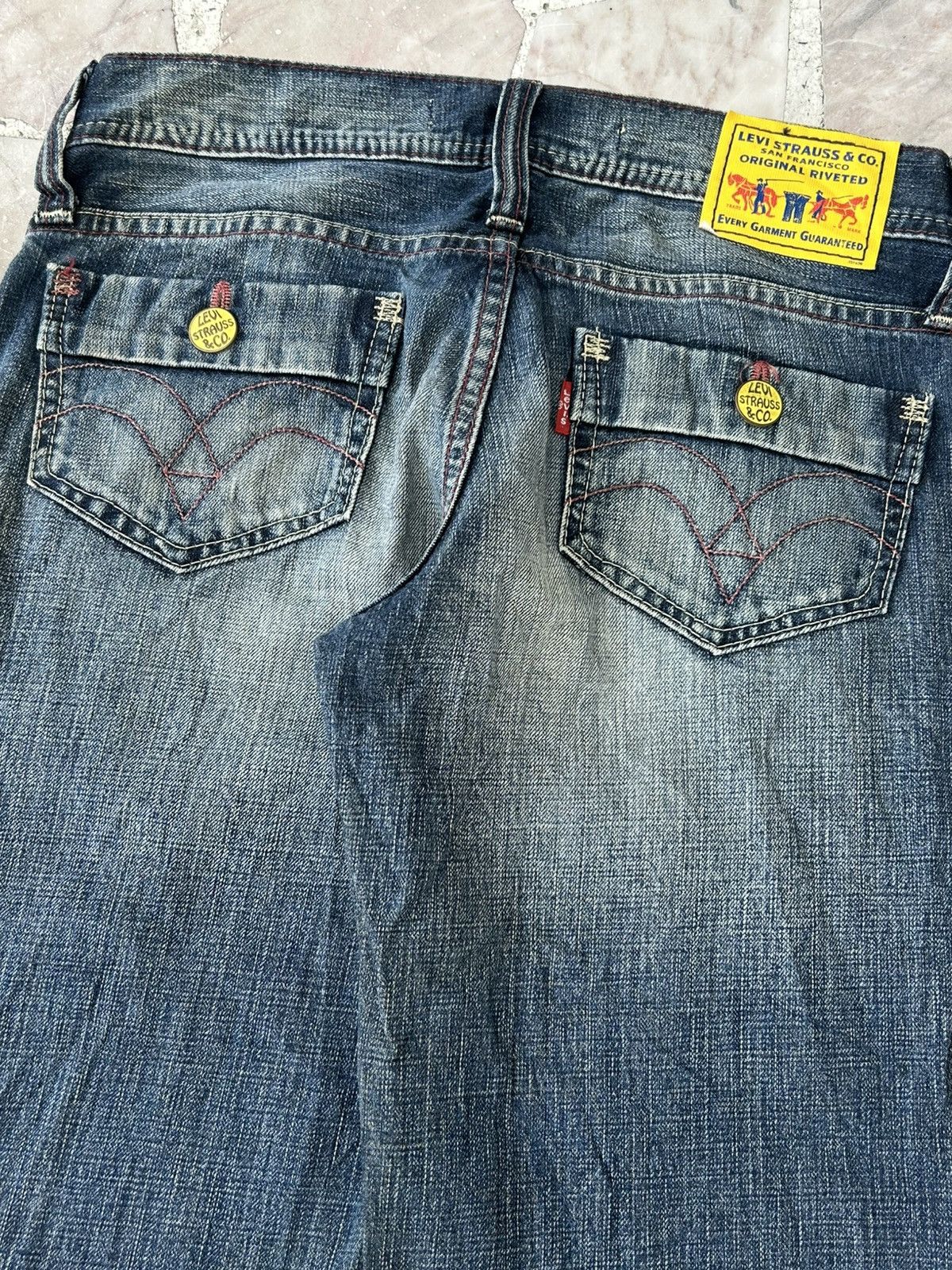 Levi's Levis Vintage Blush Ripped Denim Size 27" / US 4 / IT 40 - 8 Thumbnail