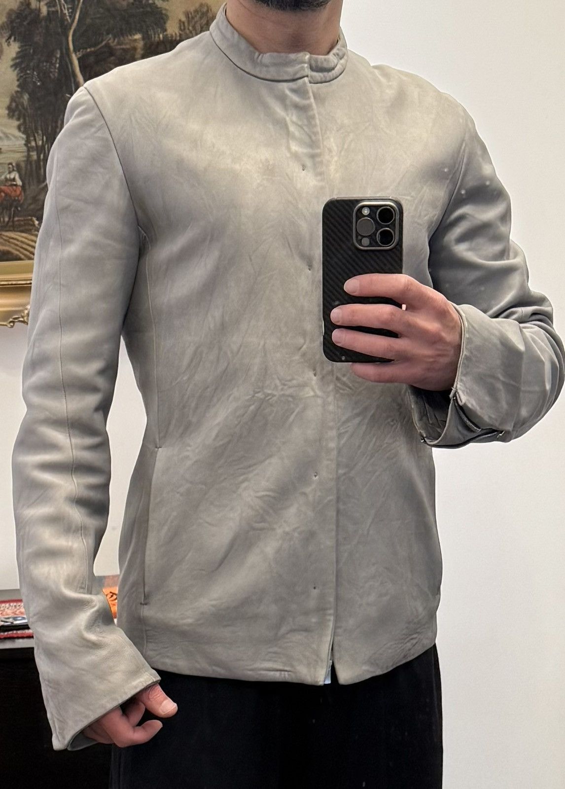 Vaz Rajan Vaz Rajan Minimalist Leather Jacket Size US M / EU 48-50 / 2 - 1 Thumbnail