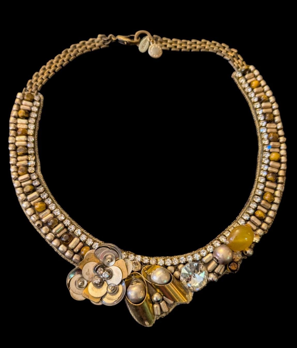 Other Khan Retired Antique Gold Tone Natural Stone And Beaded Size ONE SIZE - 1 Thumbnail