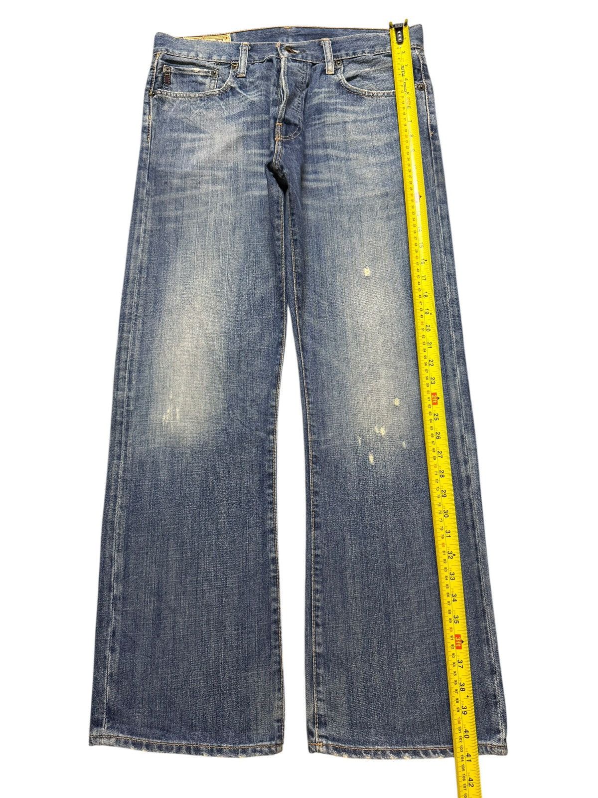 Abercrombie & Fitch Vintage 90s Abercrombie & Fitch Blue Faded Wash Wide Leg Size US 34 / EU 50 - 10 Thumbnail