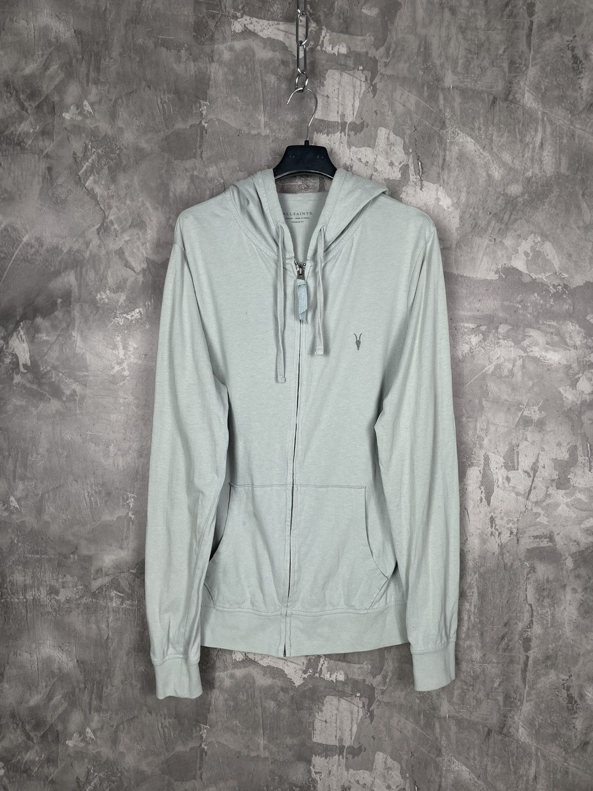 Allsaints × Japanese Brand Allsaints Black Japanese Style Y2K Zip Up Hoodie Blank Size M / US 6-8 / IT 42-44 - 1 Thumbnail