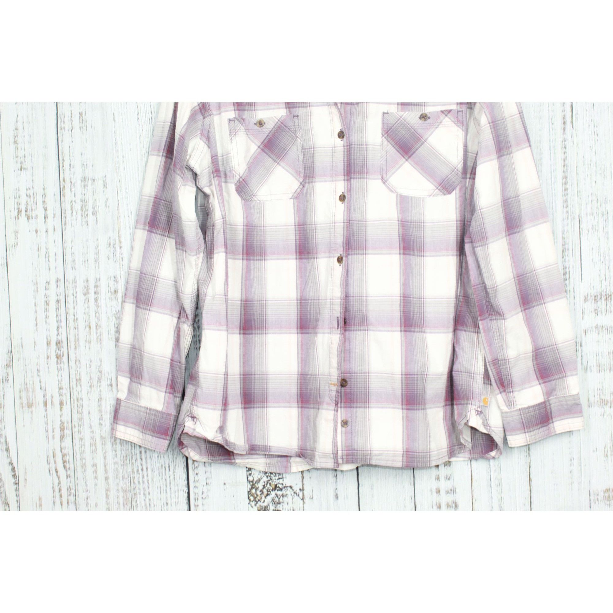 L.L. Bean Carhartt Women's Button Down Shirt Huron Work Shirt XL Size XL / US 12-14 / IT 48-50 - 2 Thumbnail