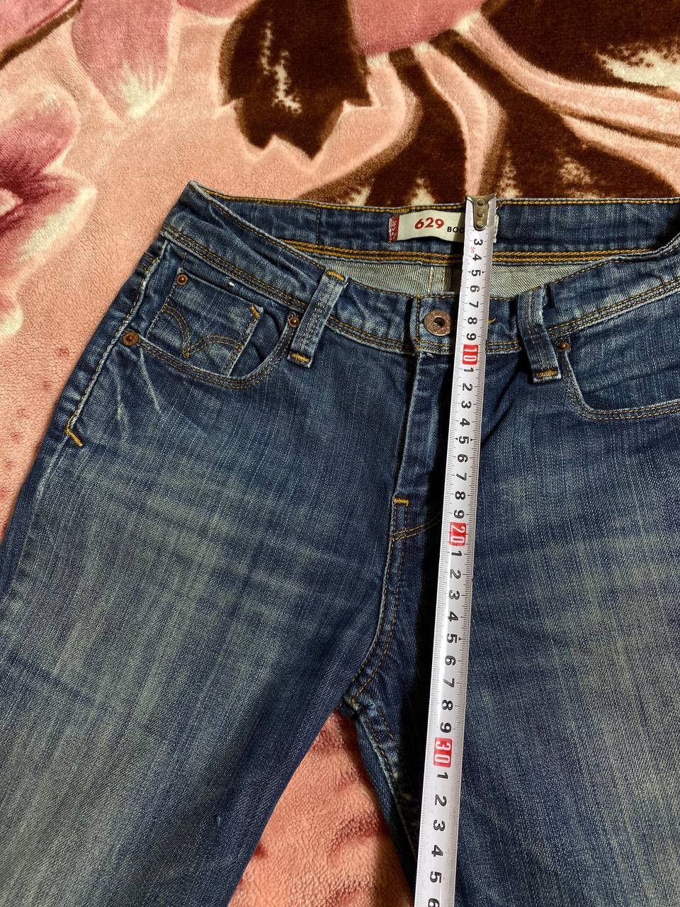 Levi's × Vintage Vintage Levis 629 Flared Faded Blue Jeans Distressed Size US 26 / EU 42 - 19 Thumbnail
