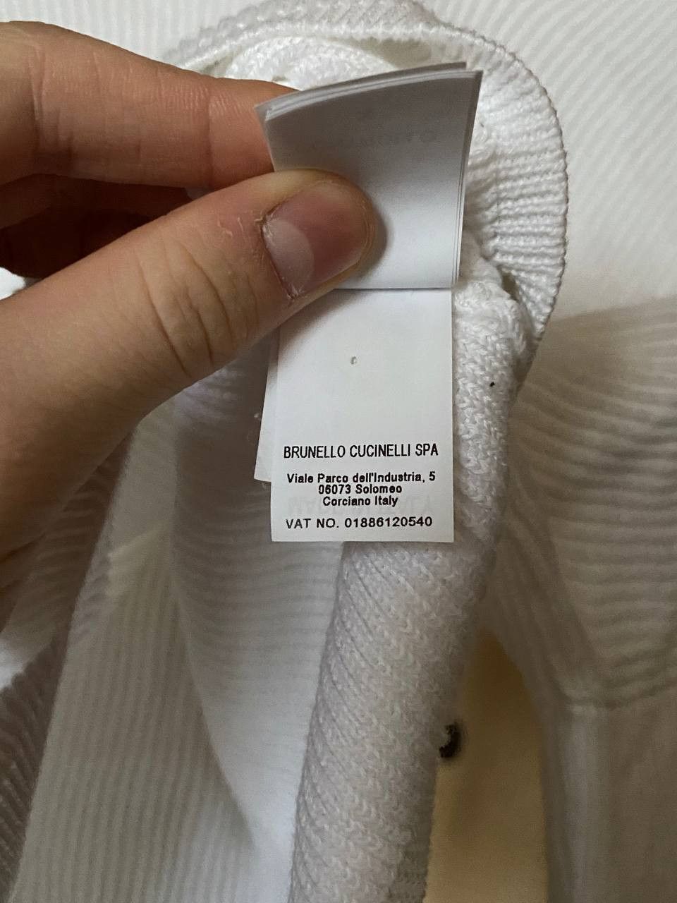 Brunello Cucinelli Brunello Cucinelli White Ribbed Hooded Sweater Size M / US 6-8 / IT 42-44 - 7 Thumbnail