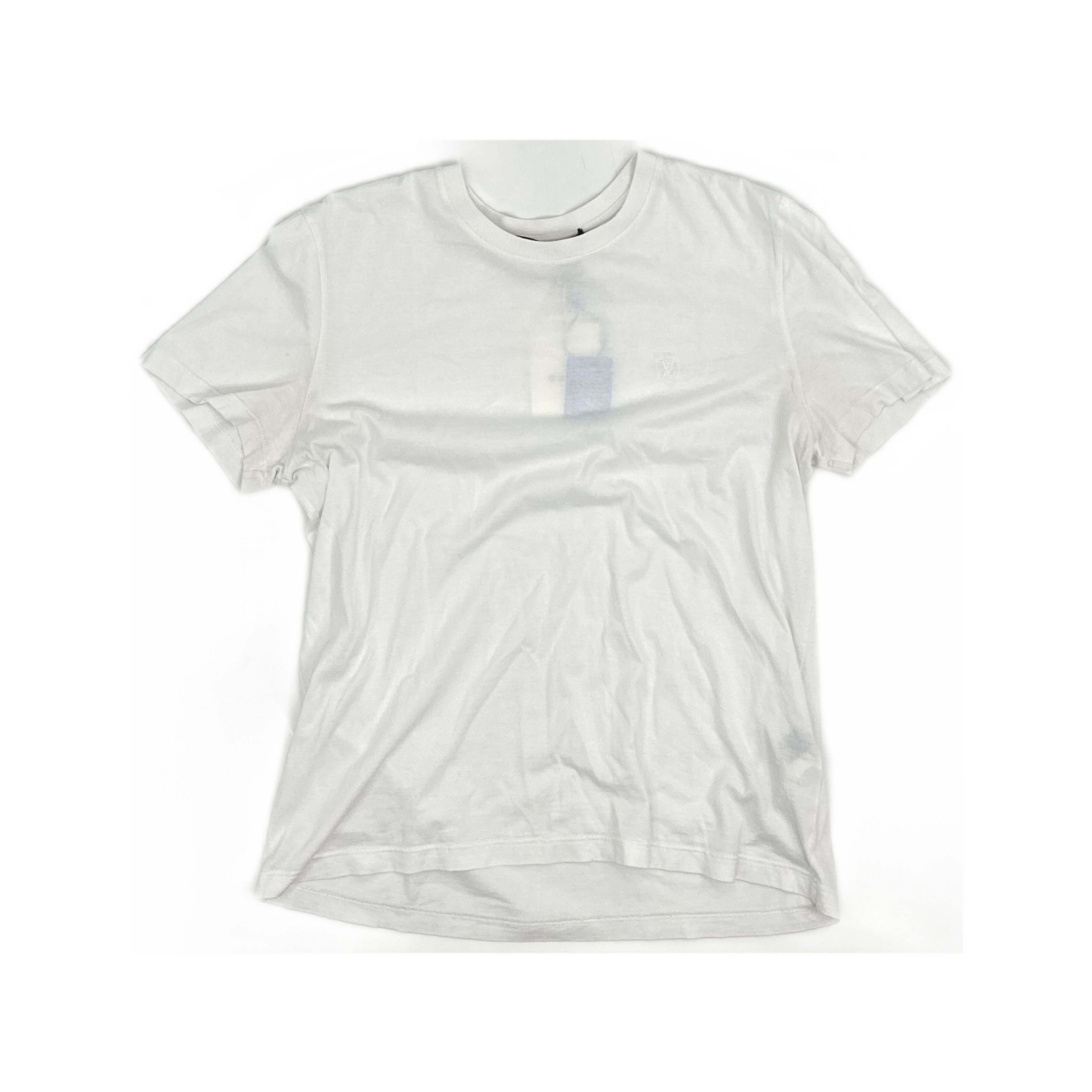 Louis Vuitton Louis Vuitton Embroidered Logo White T-Shirt M Size US M / EU 48-50 / 2 - 1 Thumbnail