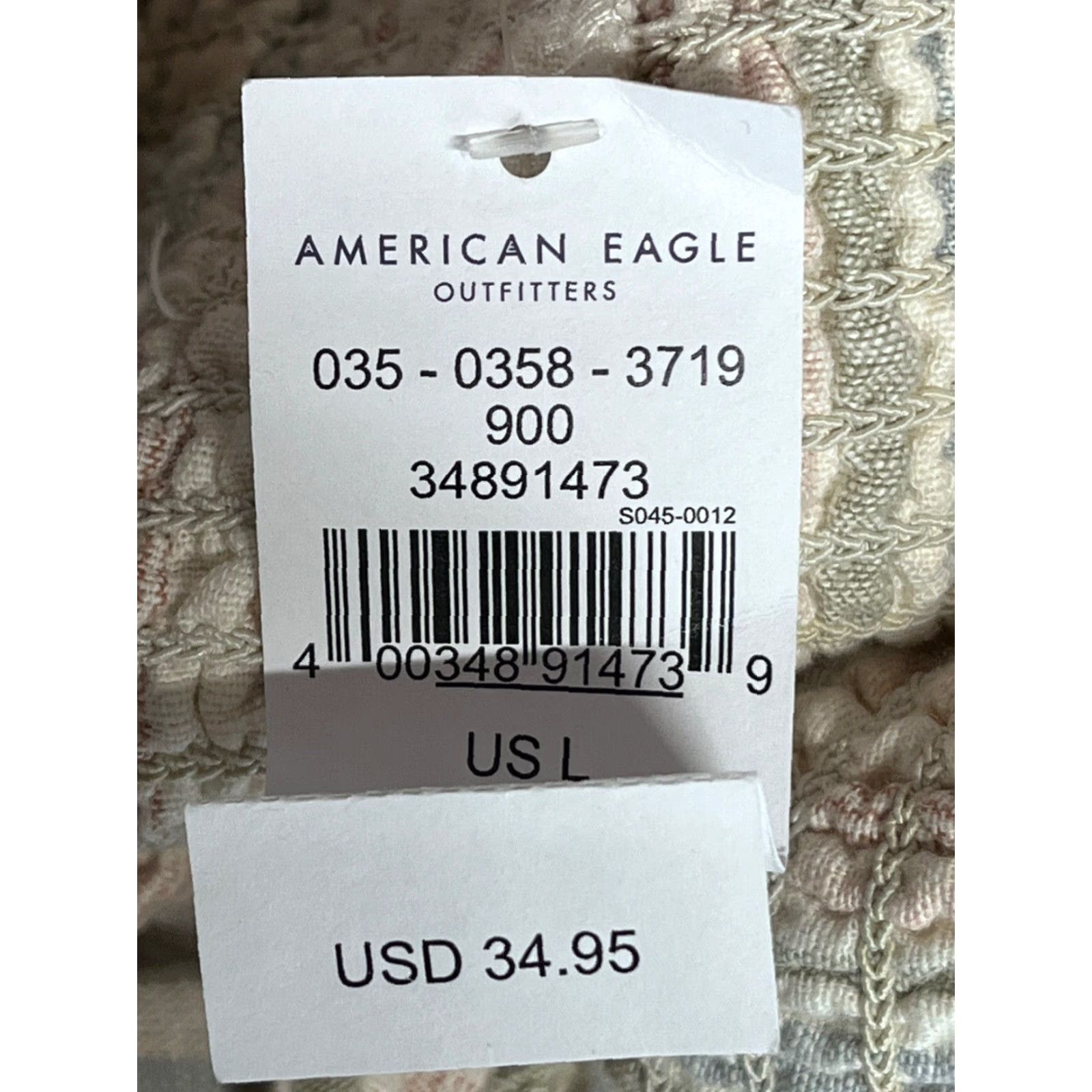 American Eagle Outfitters American Eagle Womens Tank Top L Linen Cotton Blend Striped Cami Summer Casual Beach Bohemian Size L / US 10 / IT 46 - 6 Thumbnail