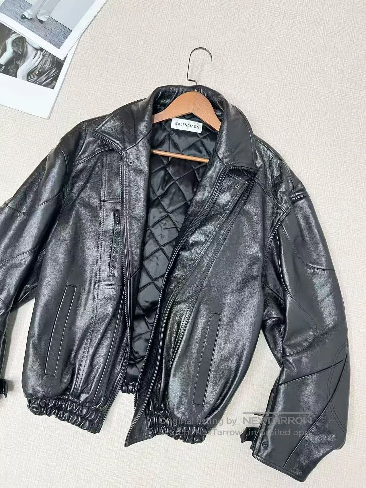 Balenciaga balenciaga racing logo leather jacket. Size US L / EU 52-54 / 3 - 2 Thumbnail