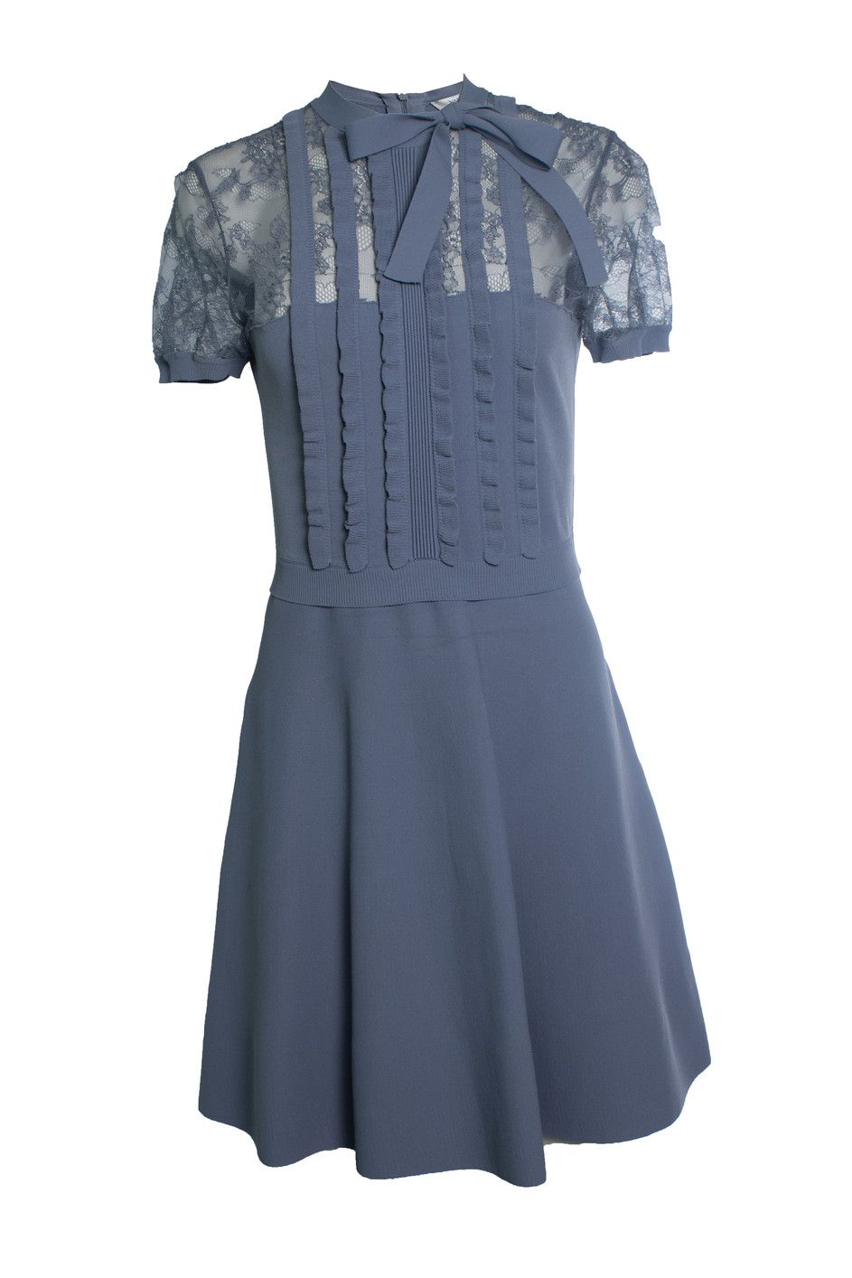 Valentino Valentino, lace ruffle midi dress in lavender Size M / US 6-8 / IT 42-44 - 1 Thumbnail