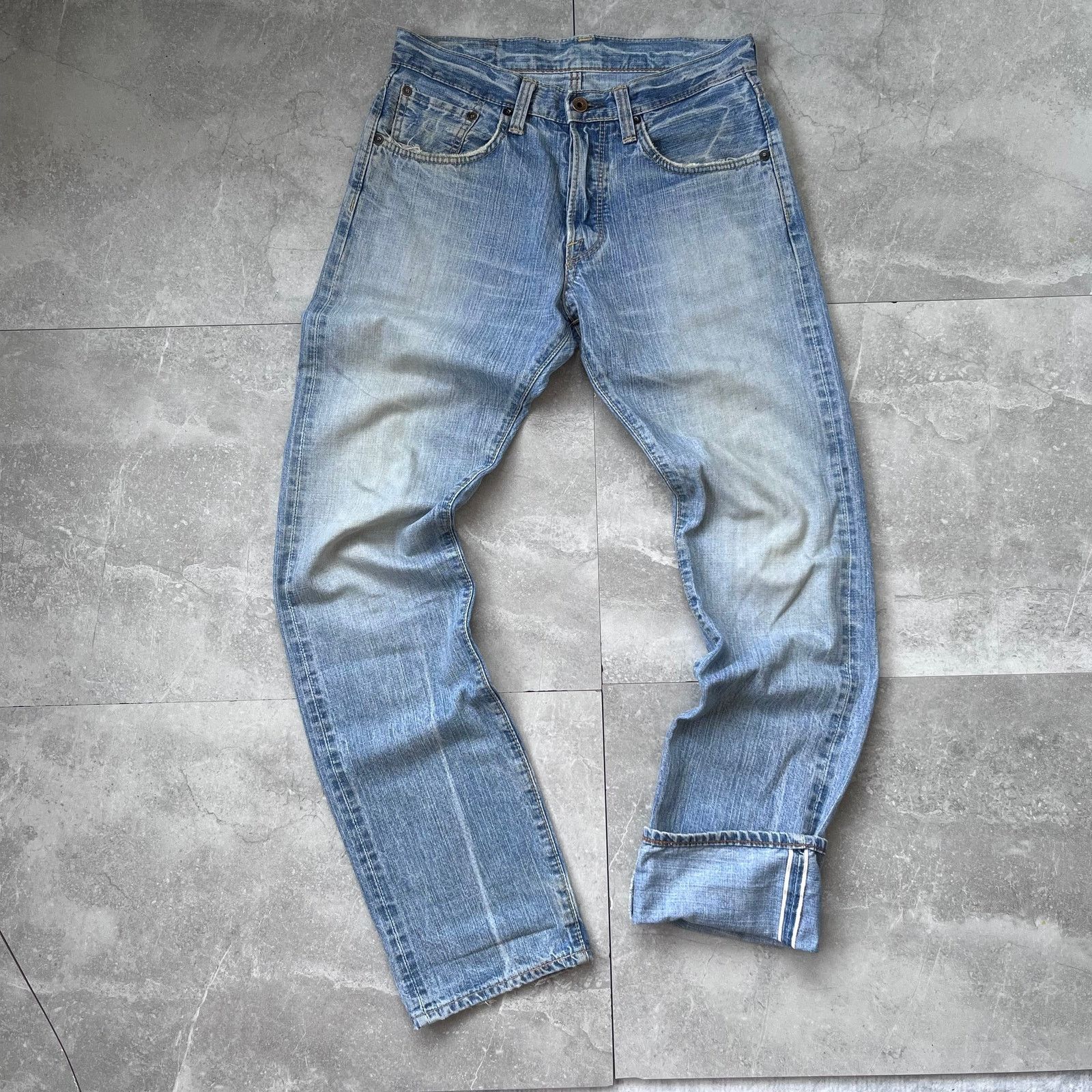 Edwin Edwin Selvedge Jeans – Light Wash – 28x33 – Japanese Denim Size US 28 / EU 44 - 1 Thumbnail