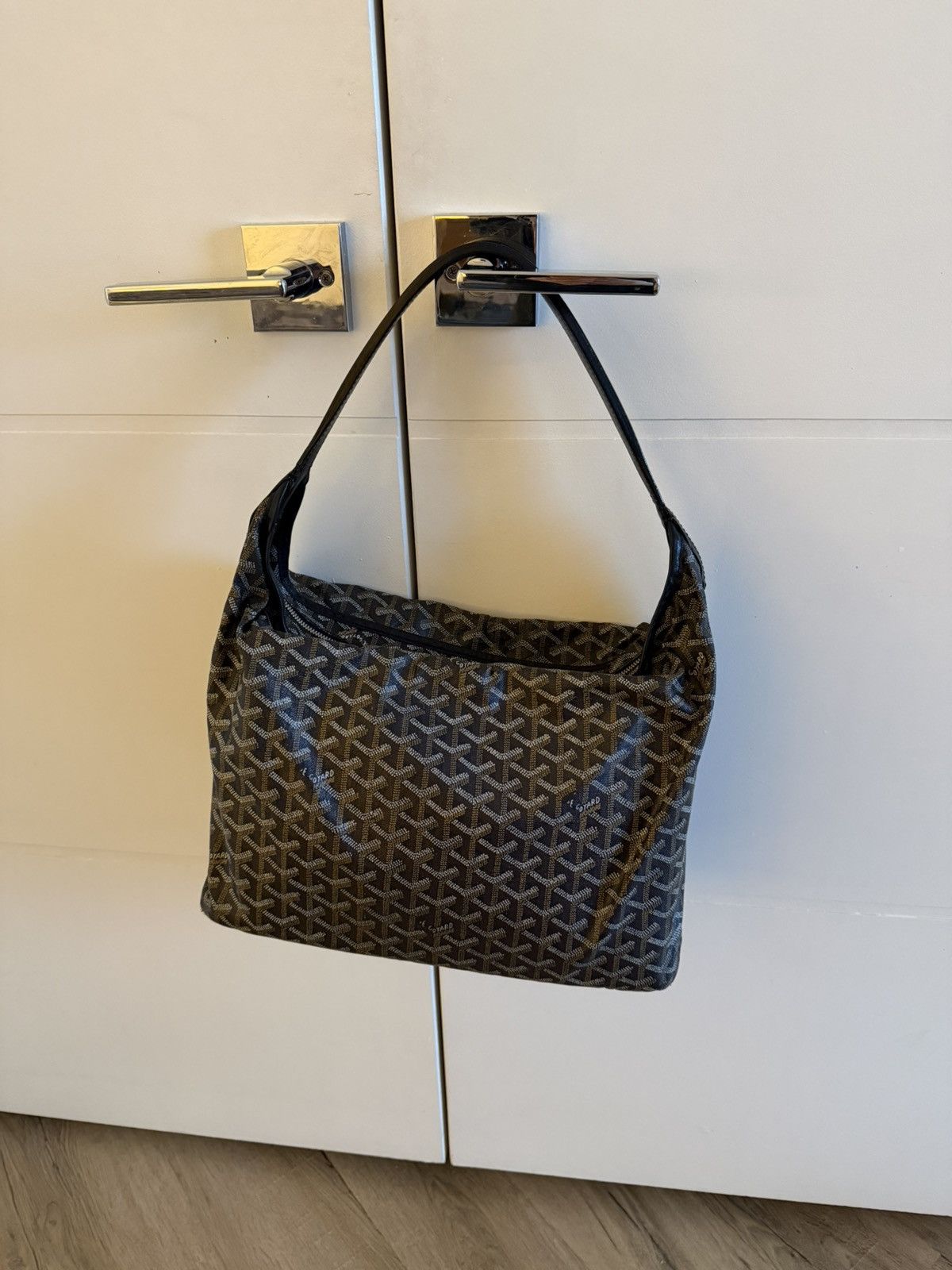 Goyard Goyard Hobo Fidji Zip Closure Bag (Black) Size ONE SIZE - 5 Thumbnail
