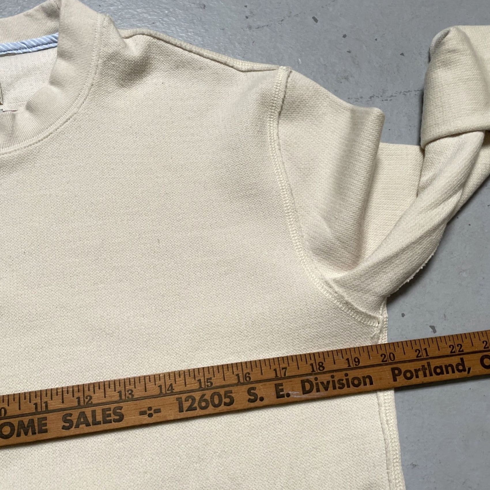 Vintage Tracksmith 2019 FW Merino Wool Blend Knit Leisure Sweatshirt S Unisex Beige Wool Polyester Pullover Vintage? Size US S / EU 44-46 / 1 - 3 Thumbnail