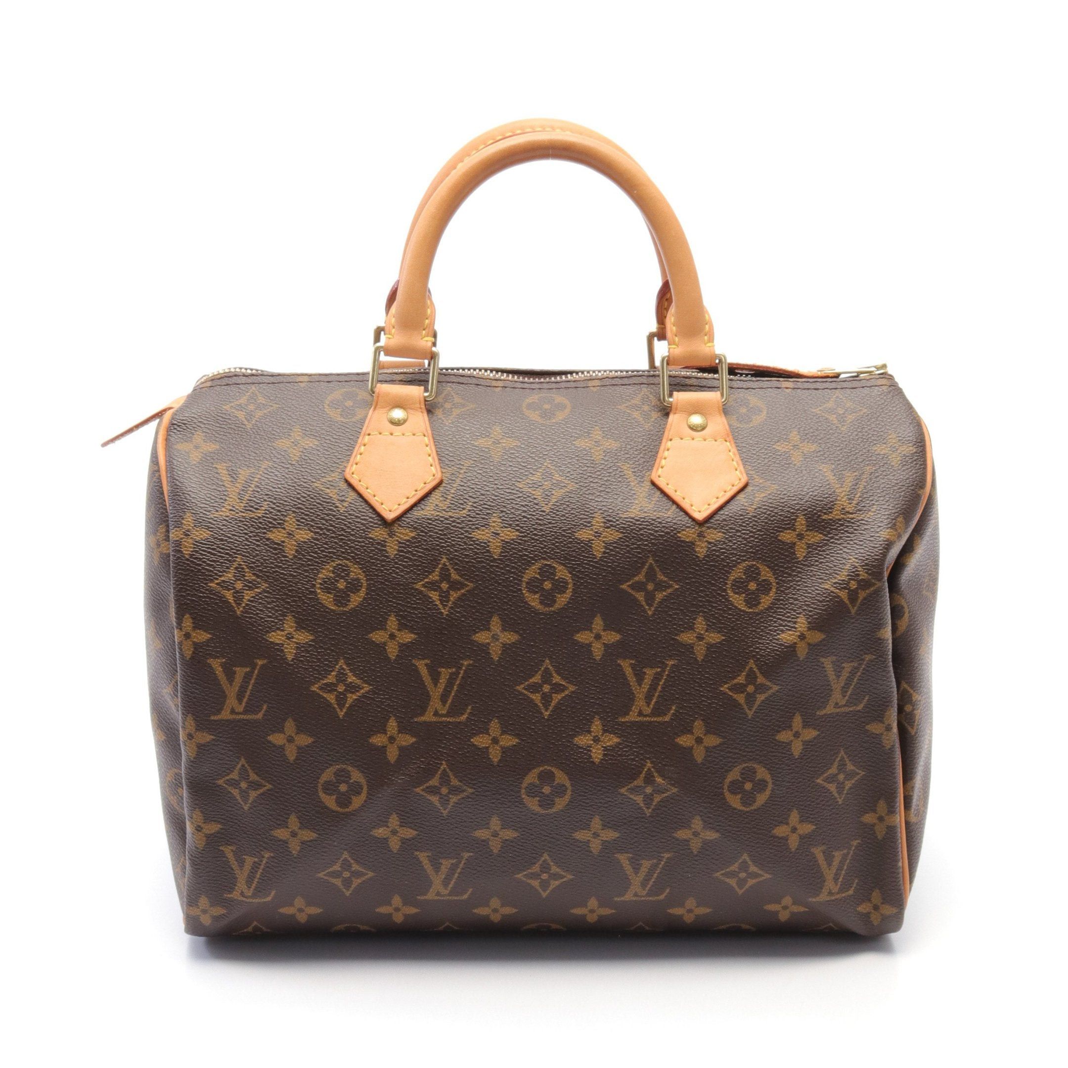 Louis Vuitton Louis Vuitton Speedy 30 Monogram Handbag Leather Brown Size ONE SIZE - 1 Thumbnail