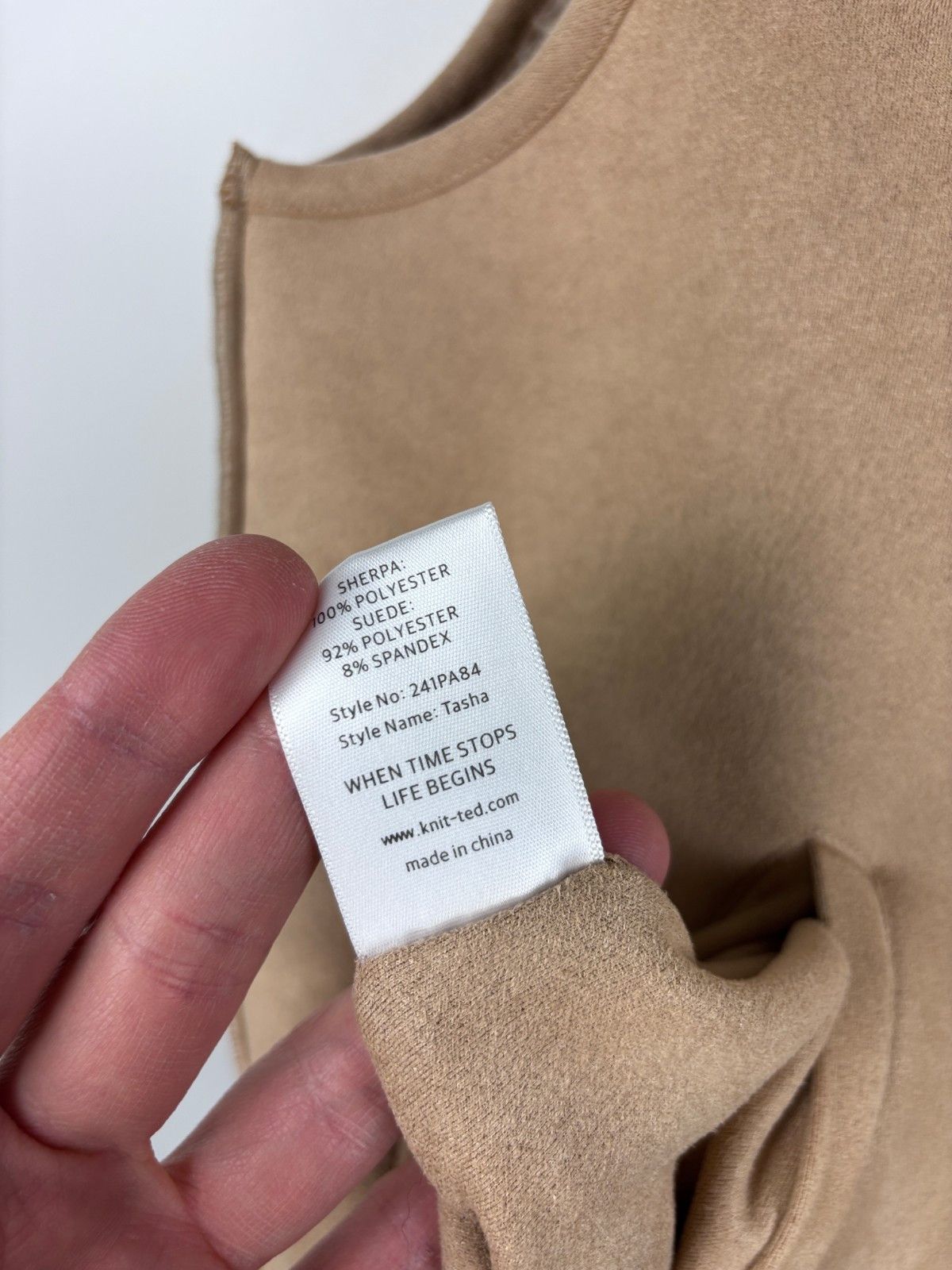 Other Womens Knit-ted Double-Sided Fleece Vest Jacket Beige Size 1 Size S / US 4 / IT 40 - 6 Thumbnail